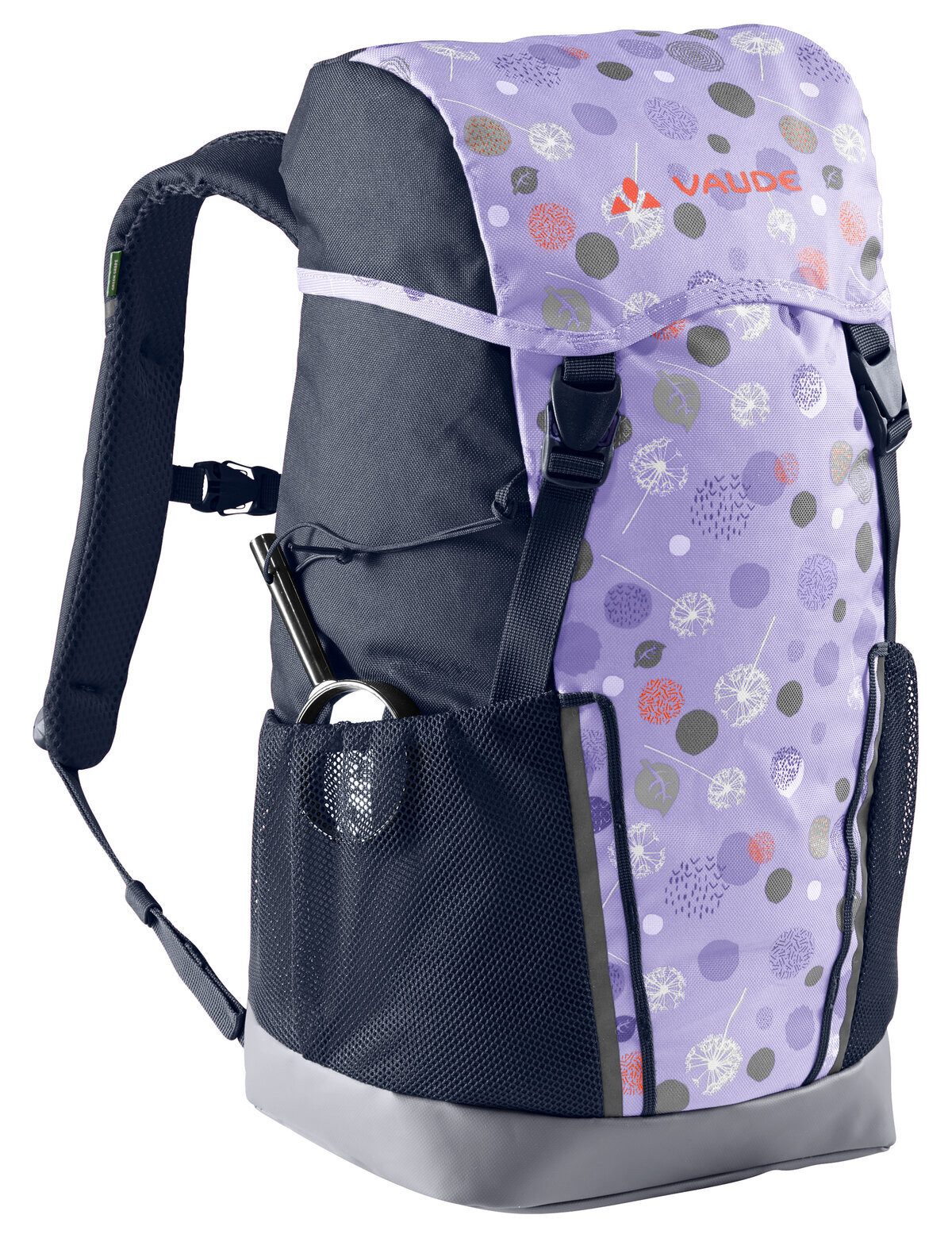 VAUDE Trekkingrucksack Puck 14, Kinderrucksack inklusive Regenhülle und Sitzmatte, 14 Liter