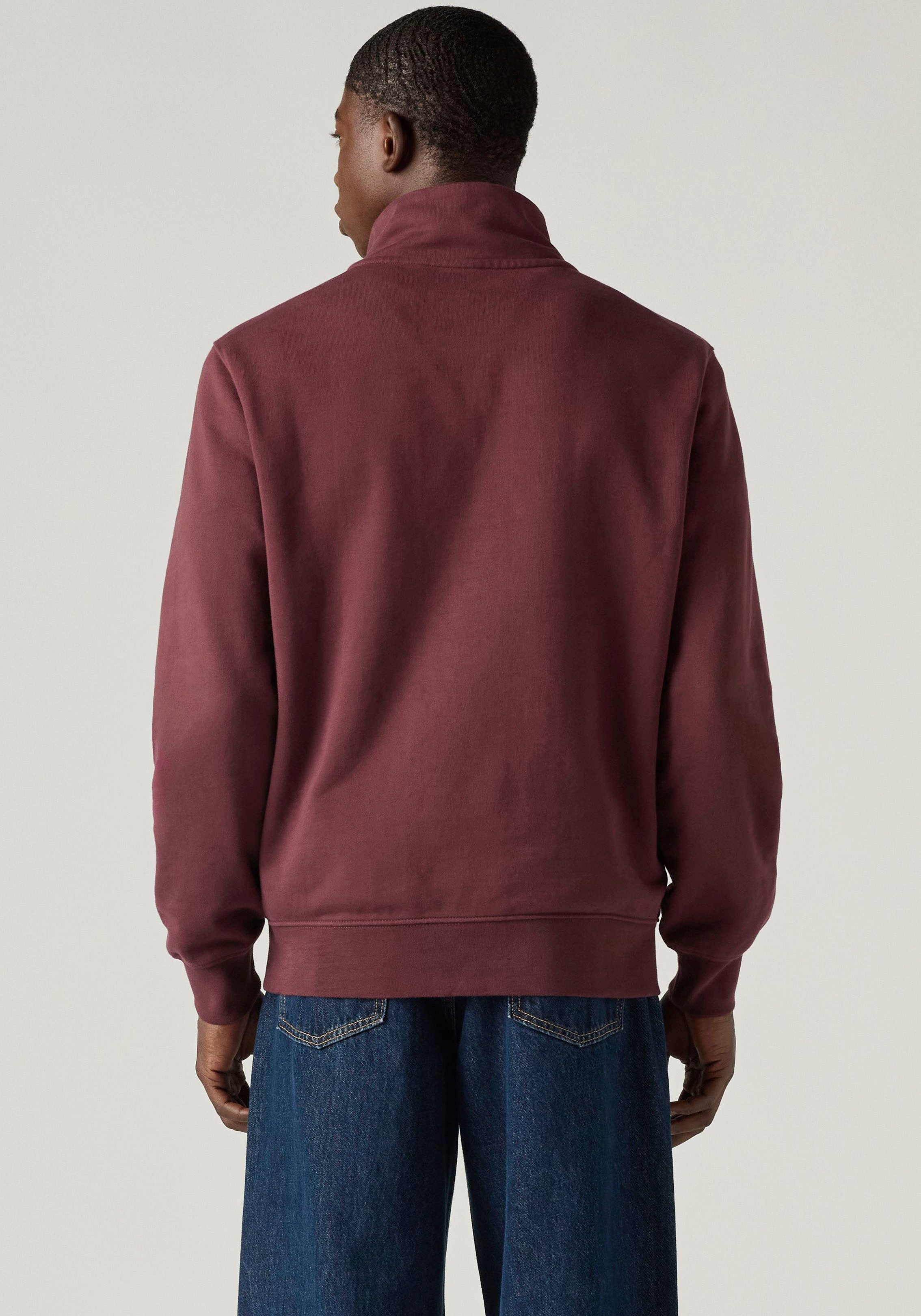 Levi's® Sweatshirt ORIGINAL HM 1/4 ZIP mit Troyer-Kragen und Logo-Stickerei
