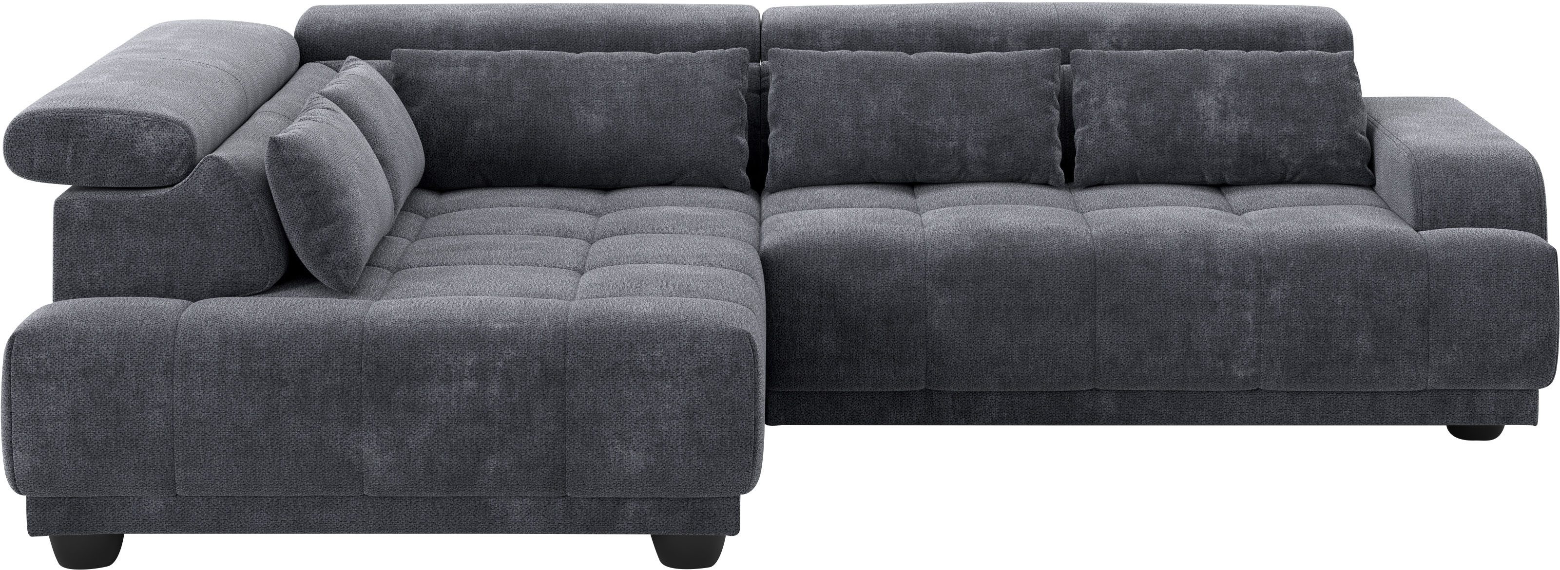 OTTO home Ecksofa Jade L Form, Breite: 270 cm, mit Kopfteilverstellung & Nierenkissen, optional elektr. Sitztiefenverstellung