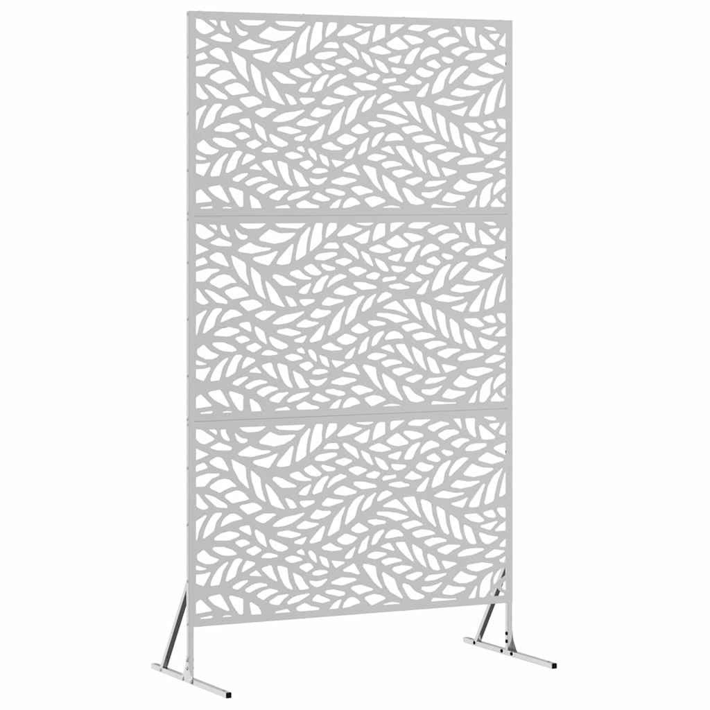 vidaXL Gartenzaun Sichtschutz Grau Stahl, (1-St) günstig online kaufen
