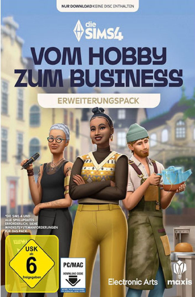 Sims 4 - vom Hobby zum Business - Erweiterungspack (Code in a Box) PC PC