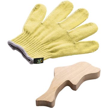 Haba Spielwerkzeug Terra Kids Schnitzhandschuh-Set, (Set, 2-tlg., 1), Handschuh aus festen Aramid-Fasern & Baumwollgarn