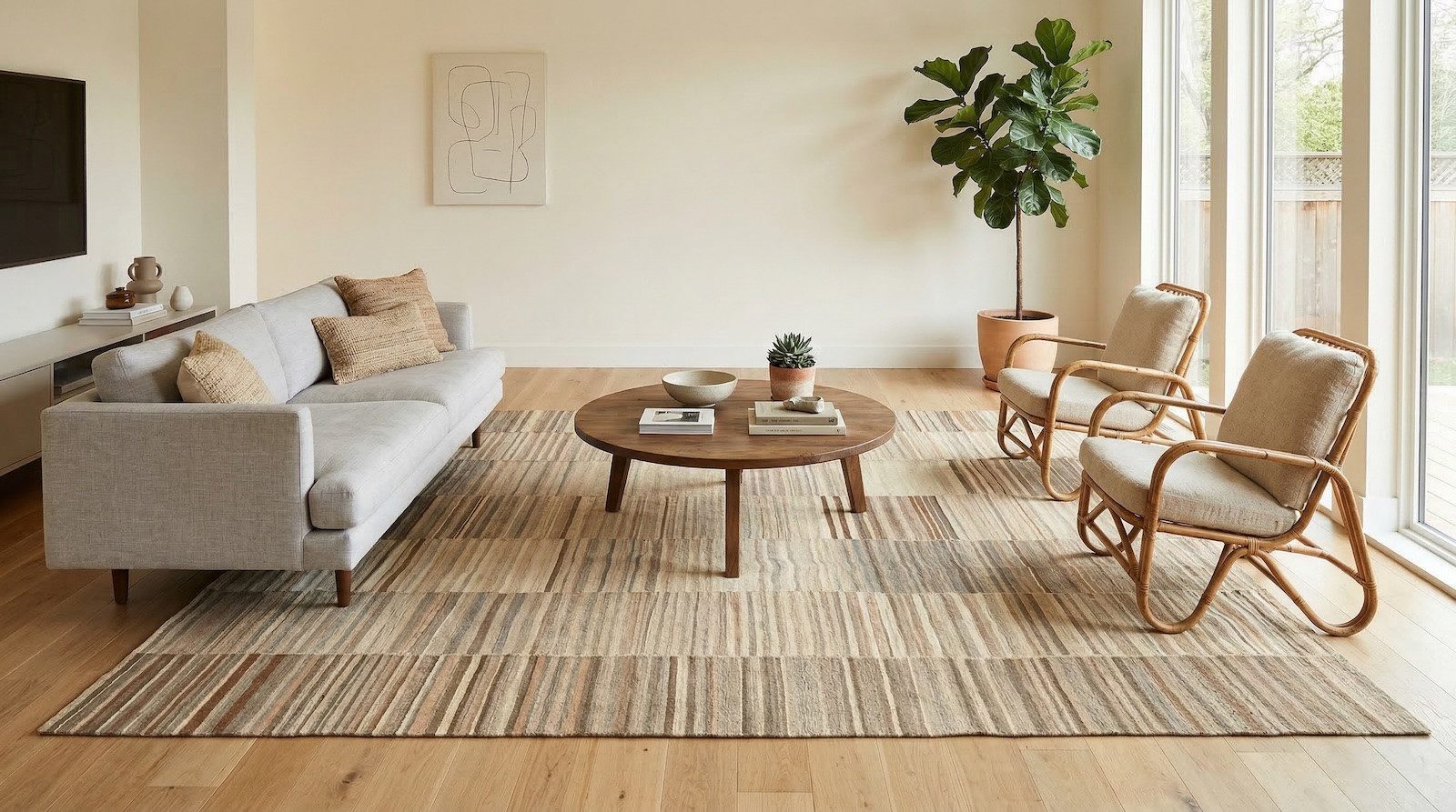 KUHFELL online & NOMAD Orientteppich Nomaden Teppich Persischer Kelim Mazanderan 315 x 230 cm Beige Braun