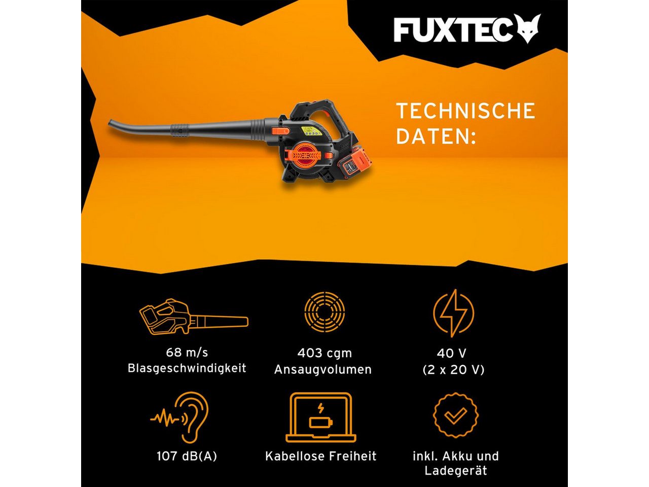 Thumbnail - FUXTEC Akku-Laubbläser FX-E2LBSSET