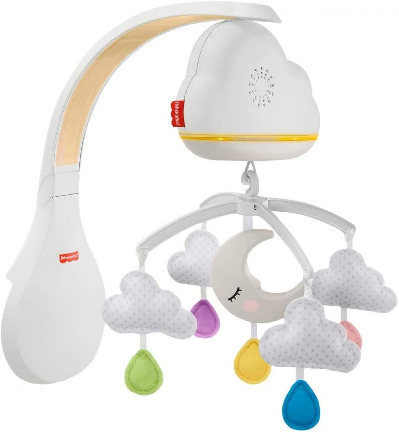 Spielbogen Fisher-Price Traumhaftes Wolken-Mobile & Spieluhr (Licht, Musik, Geräuschsensor) Spielbogen