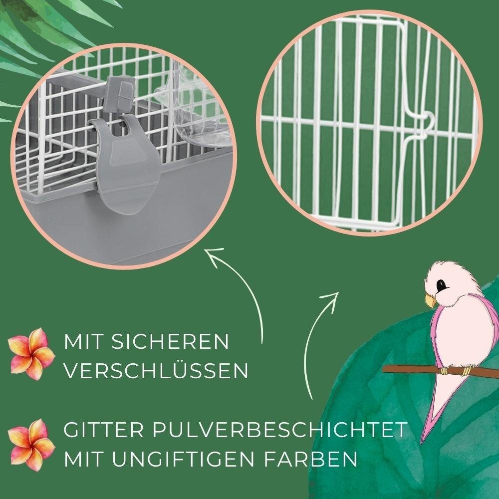 GarPet Vogelkäfig Vogelkäfig Klein Transport Vogel Transportbox Reisevogelkäfig Tragbar