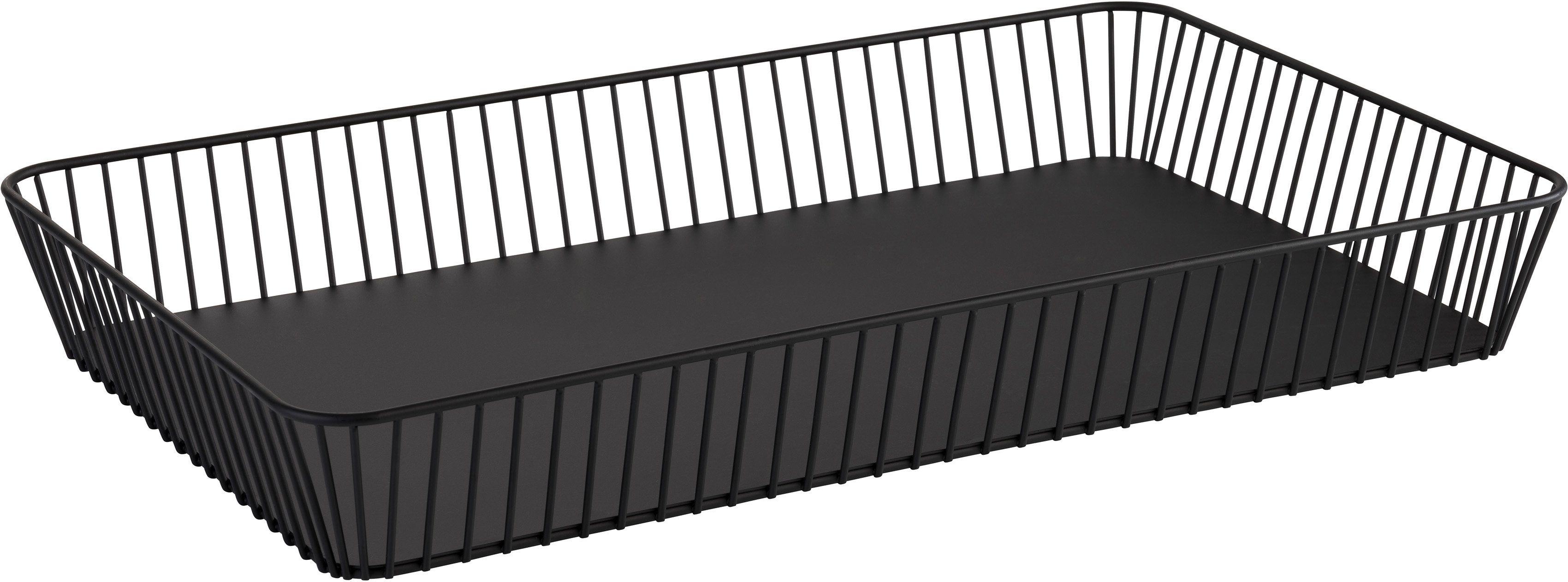 APS Brotkorb URBAN, Metall, (1-tlg), (Obst-, Gemüsekorb), Antirutsch Füße, 53x32,5 cm