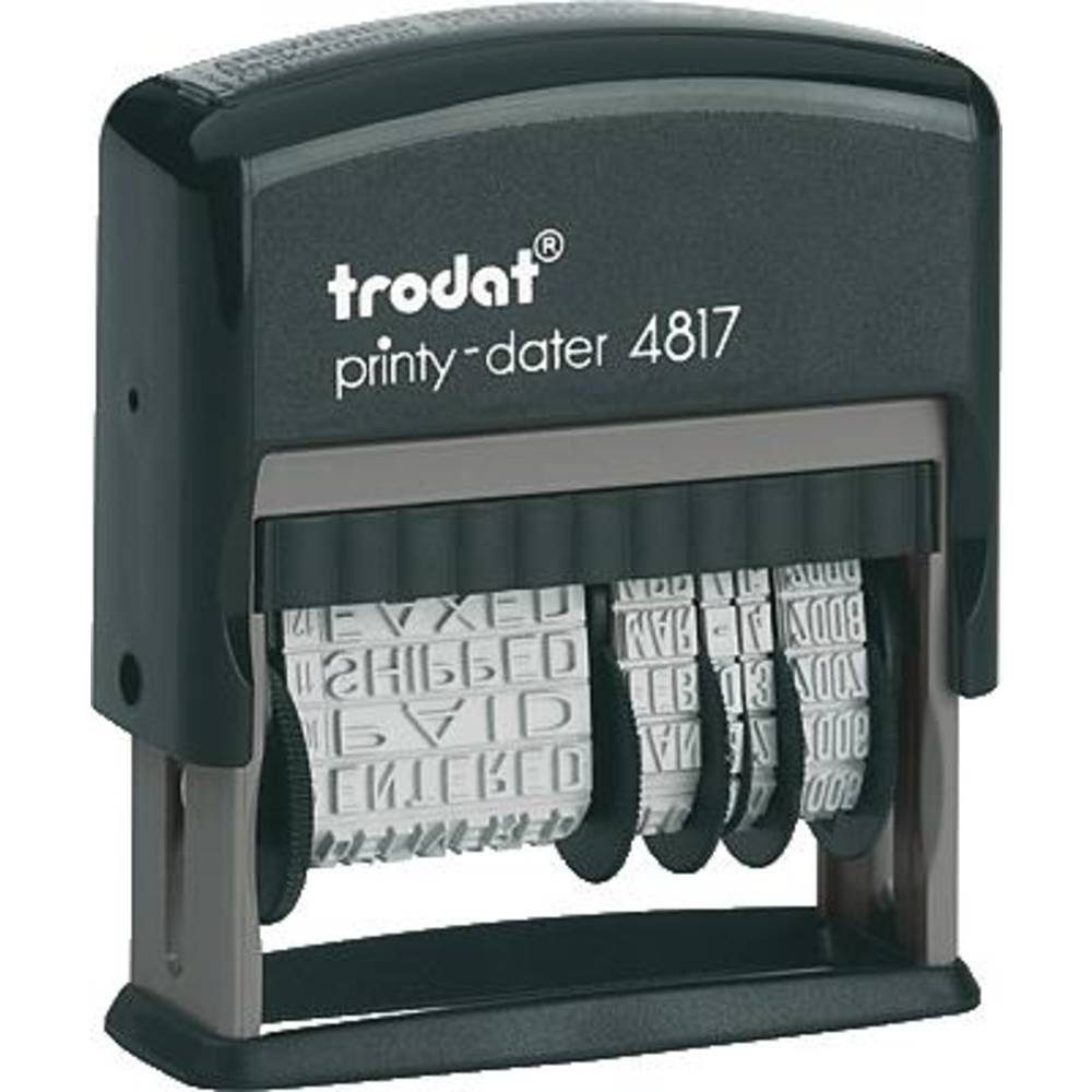TRODAT Stempel Wortbanddrehstempel Printy mit Datum 4817