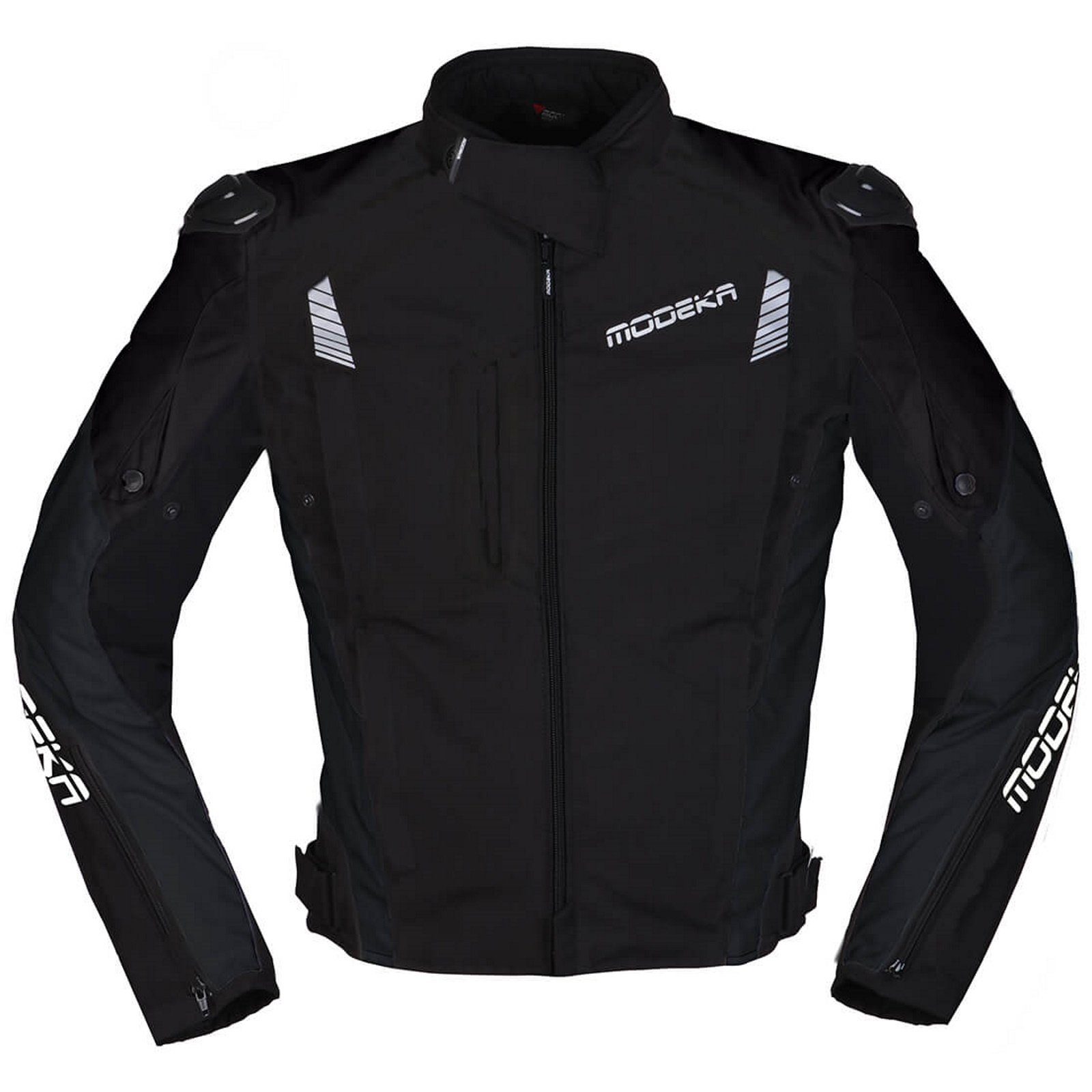 Lineos Motorradjacke Modeka schwarz Textiljacke Modeka Black