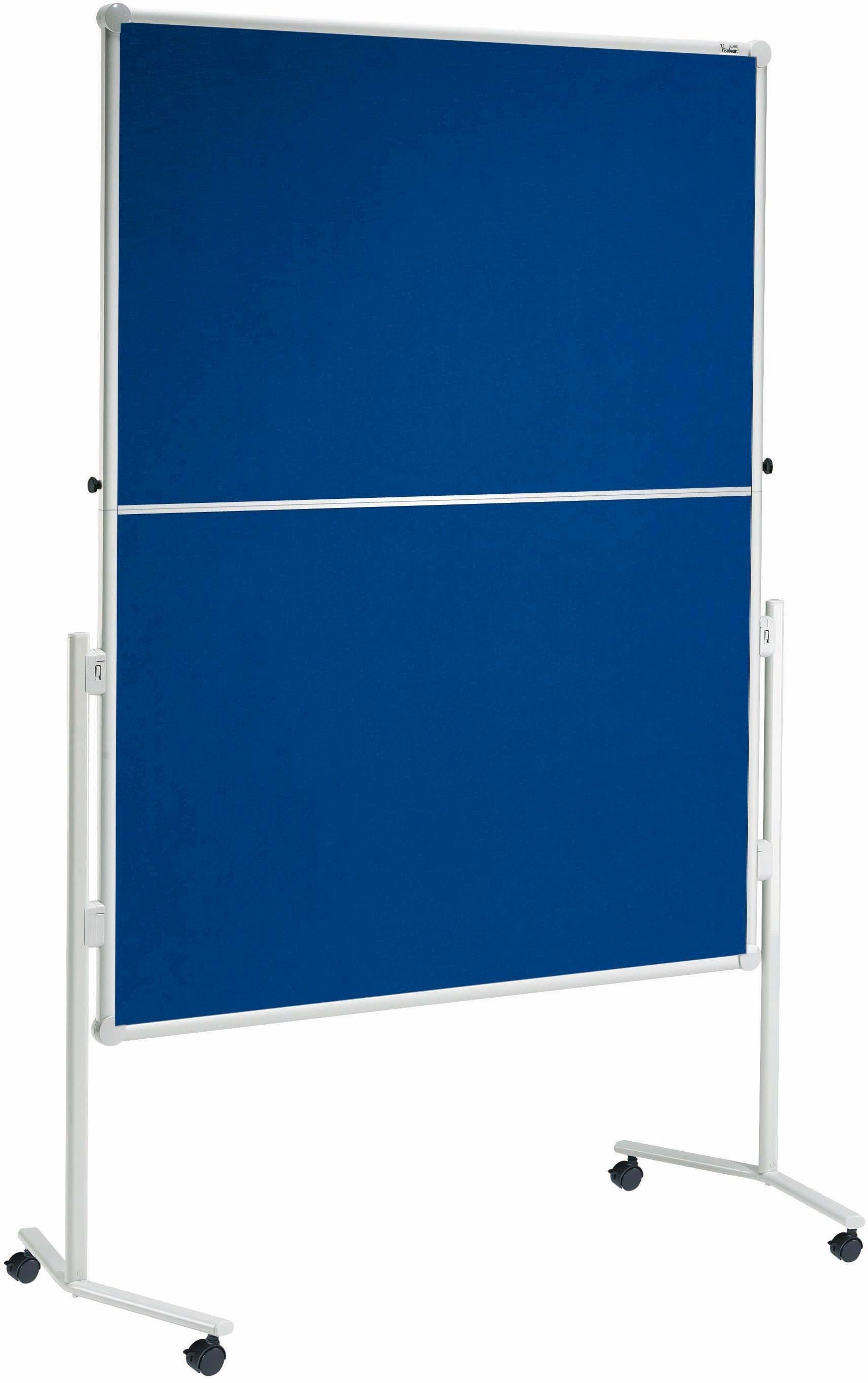 MAUL Standtafel Moderationstafel professionell 150x120cm Textil/Whiteboard