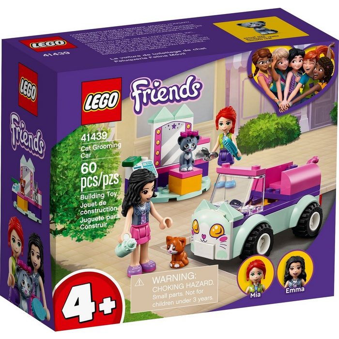 LEGO® Konstruktionsspielsteine LEGO Friends 4+ Mobiler Katzensalon (60 St)