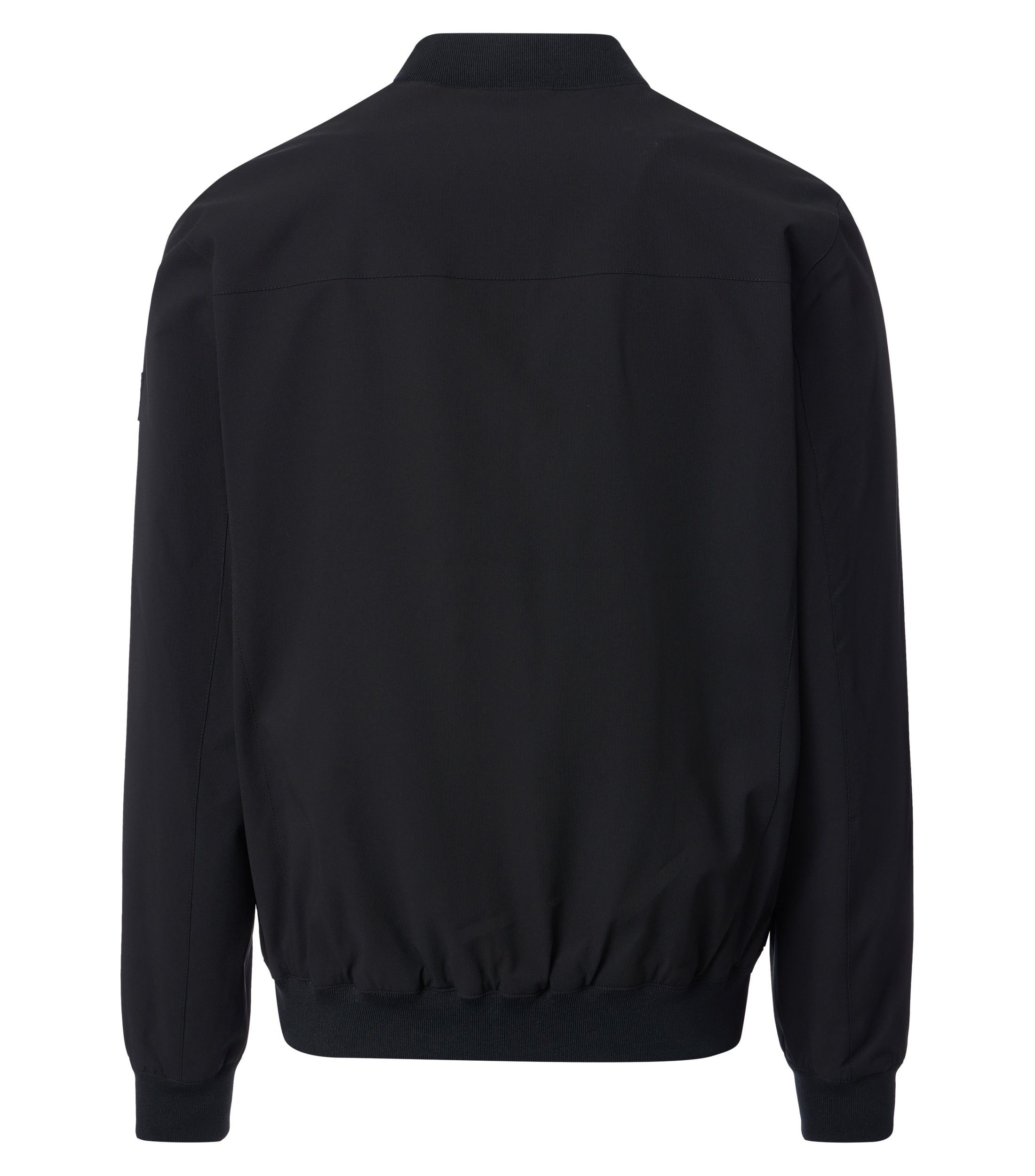 CASAMODA Blouson CASAMODA Outdoor-Blouson Collegekragen Zipper Regular Schwarz