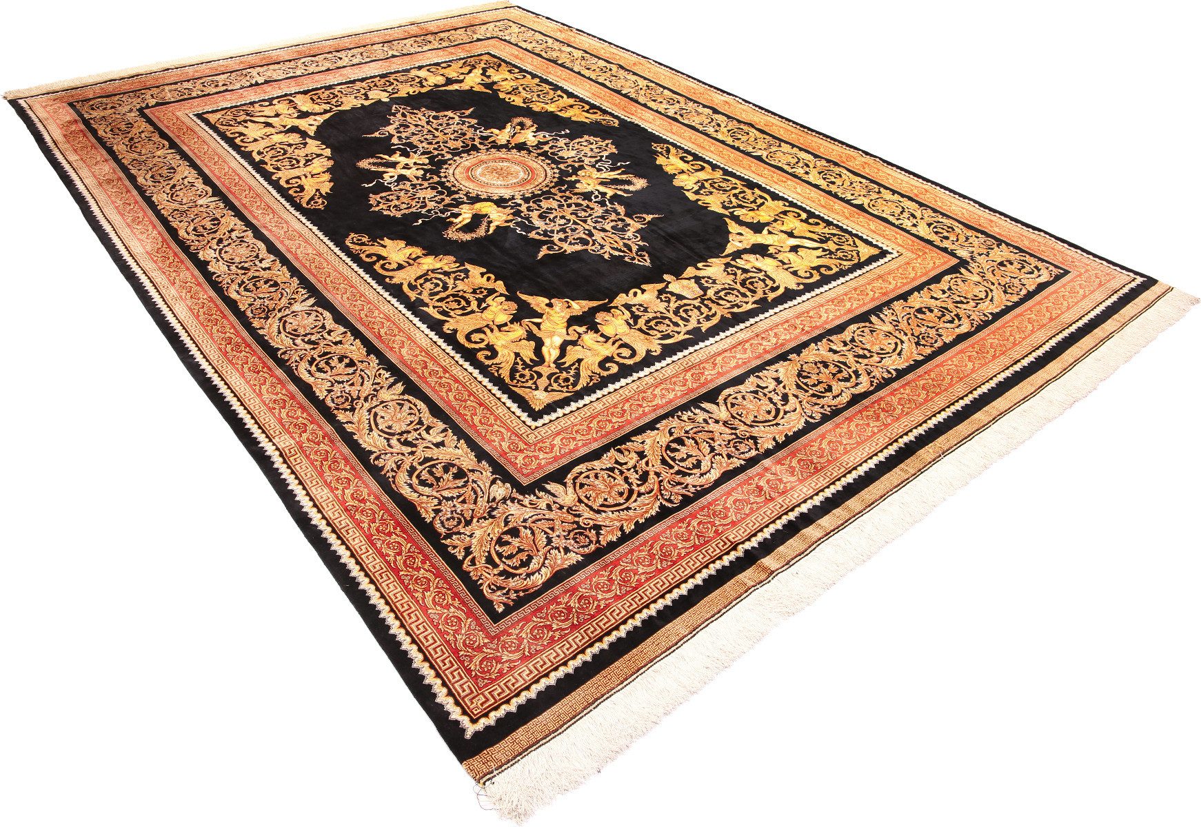 Carpet Avenue Teppich Ghom Seide 410x296, Rechteck, Höhe: 6 mm