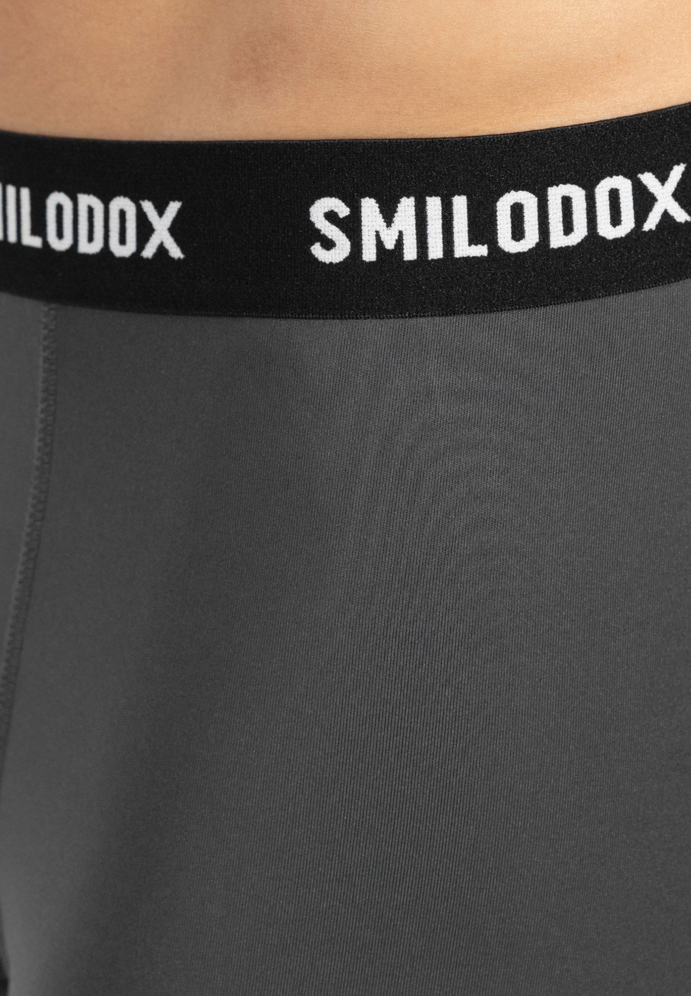 Smilodox Shorts Zeyn, enganliegende Base Layer Trainingsshorts mit mittlerem Bein Funktionsshorts glattes Material, elastischer Bund, Workout Gym Laufen