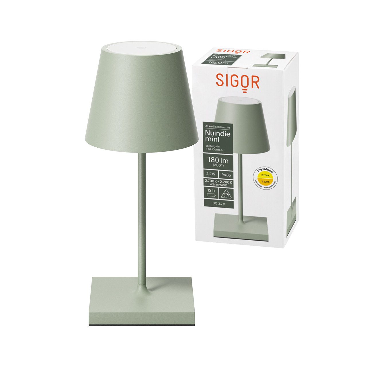 SIGOR LED Tischleuchte Sigor Akku-Tischleuchte NUINDIE günstig online kaufen