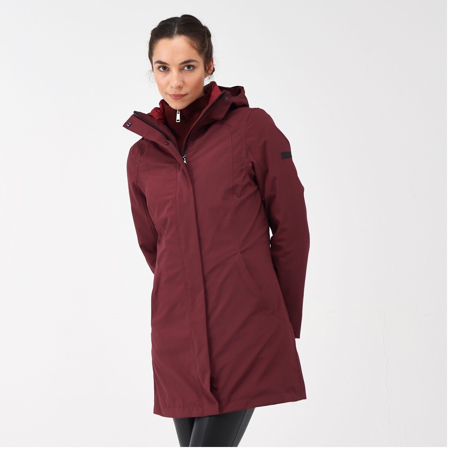 Weinrot in 3 Doppeljacke Outdoorjacke Regatta Denbury für Damen IV 1