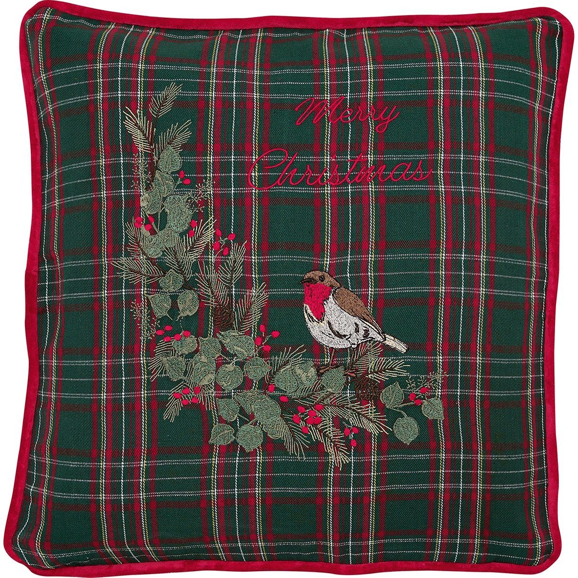 Greengate Подушкиhülle Dagmar Подушкиhülle christm. green m. Stick 40x40cm