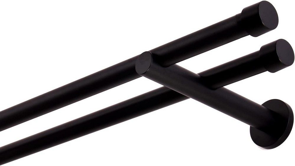 MDEKOR Gardinenstange, 2-läufig, kürzbar, Wandmontage, Gardinenstange Vorha günstig online kaufen