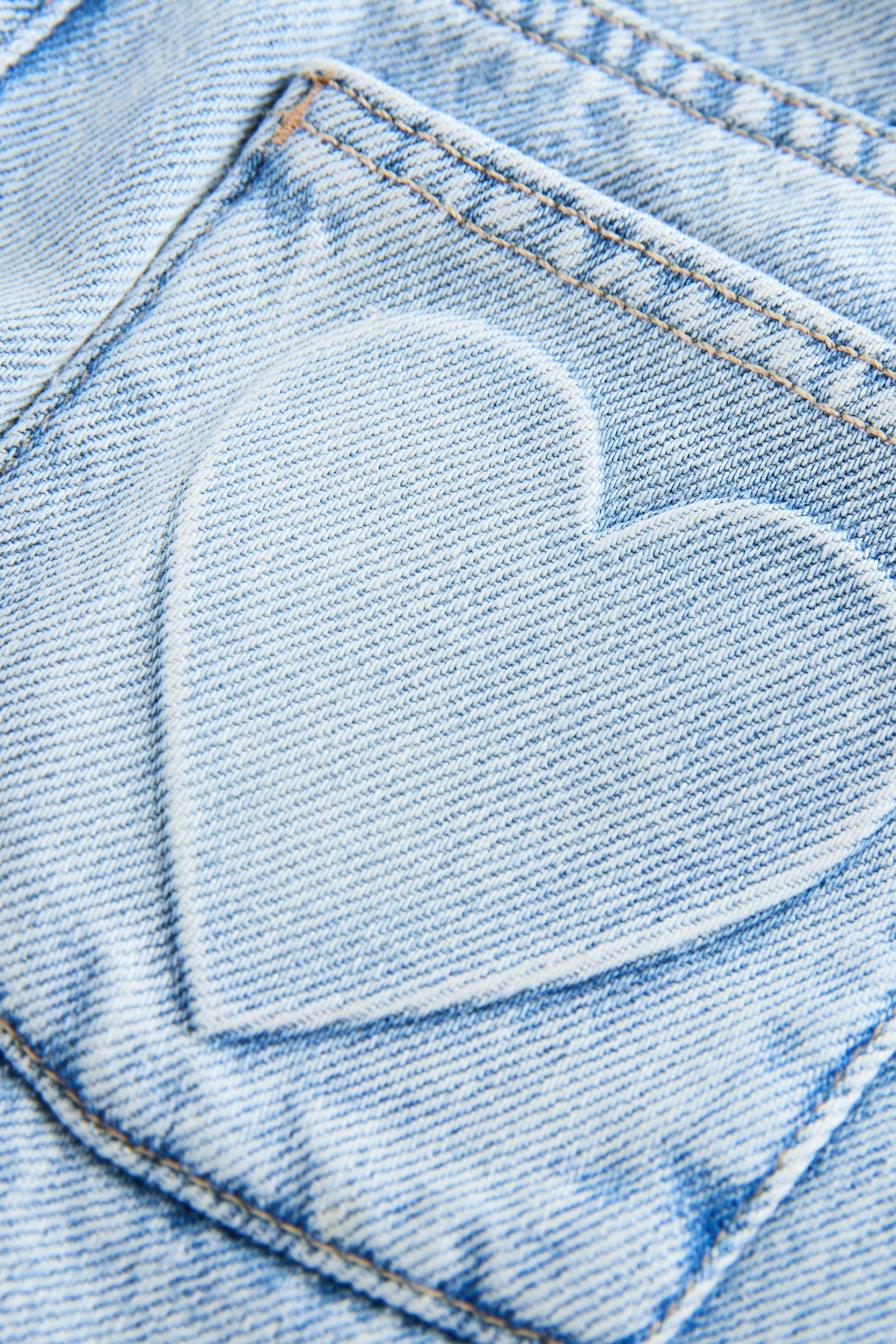 Next Jeansrock Denim-Rock mit Herz-Tasche (1-tlg)