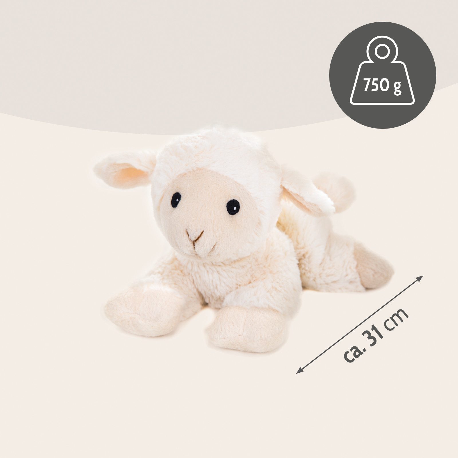 Habibi Plush Wärmekissen Habibi Plush Wärmetier Stofftier 1838 Lämmchen