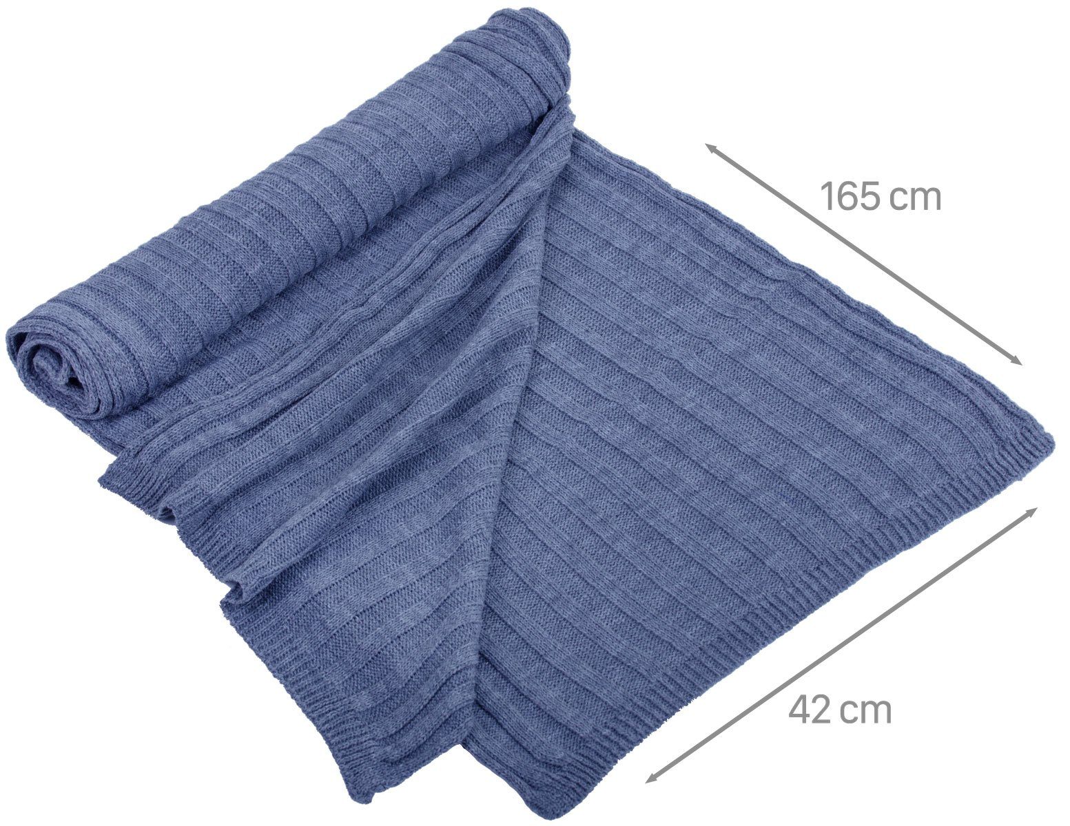 Faera Strickschal, (1-St), Winterschal Strickschal für Damen und Herren Schal Strick Winter