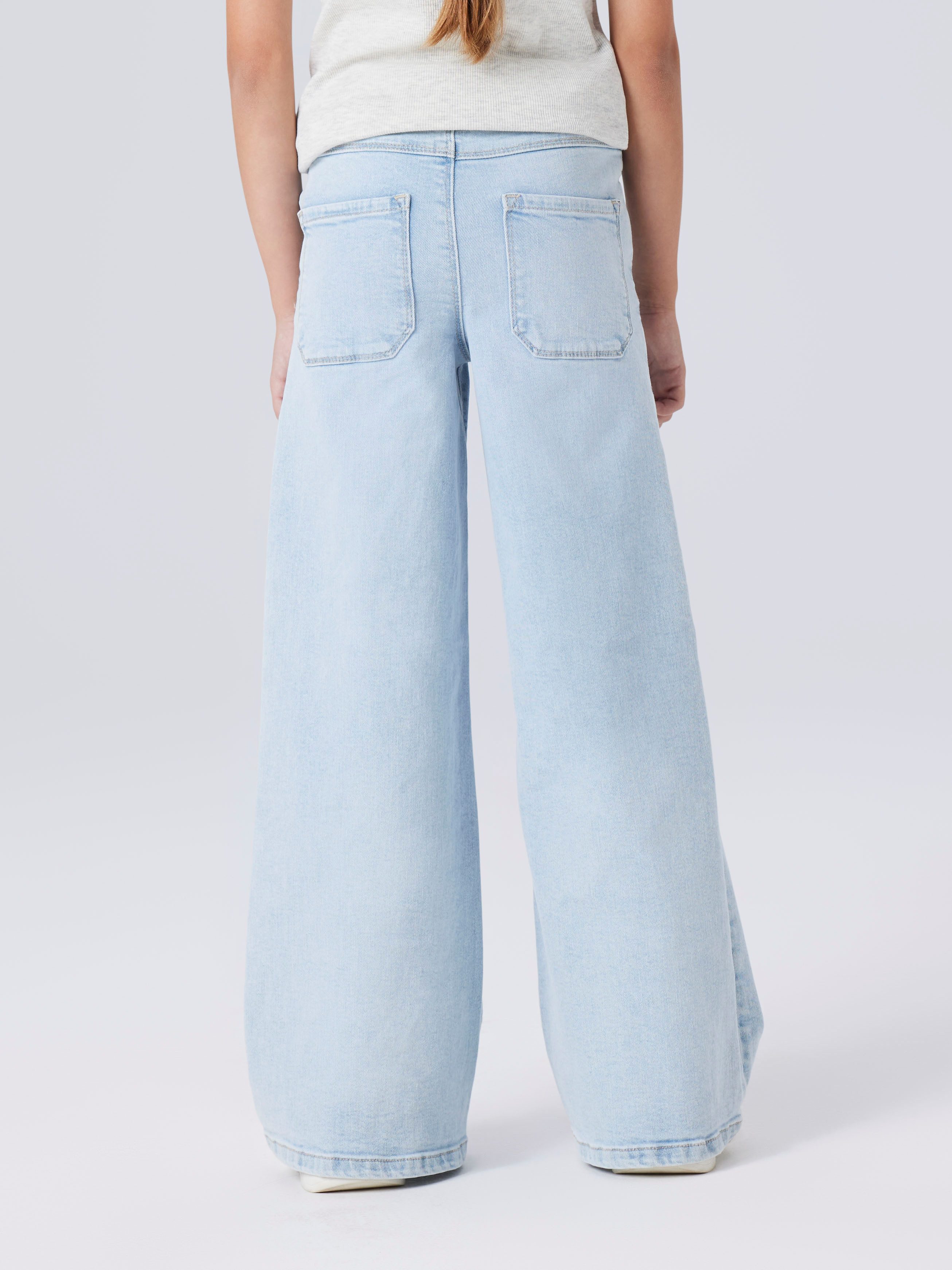 Name It Weite Jeans NKFPOLLY X-WIDE JEANS 3057-FR NOOS Baumwollmischung, Wide Fit an den Beinen, leichter Used Look
