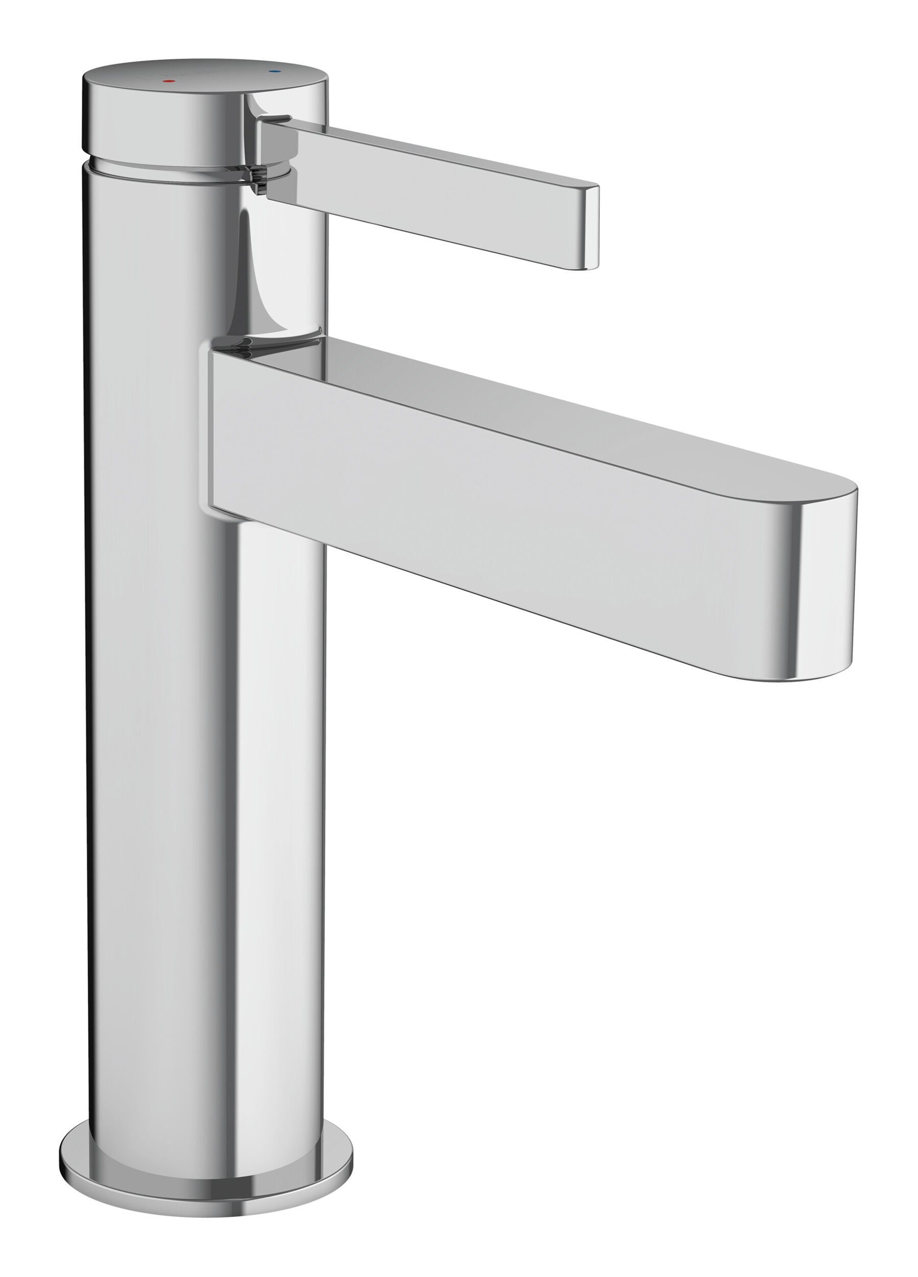 hansgrohe Waschtischarmatur Finoris 100 Einhebel mit Zugstangen-Ablaufgarnitur Ausladung 139 mm - Chrom