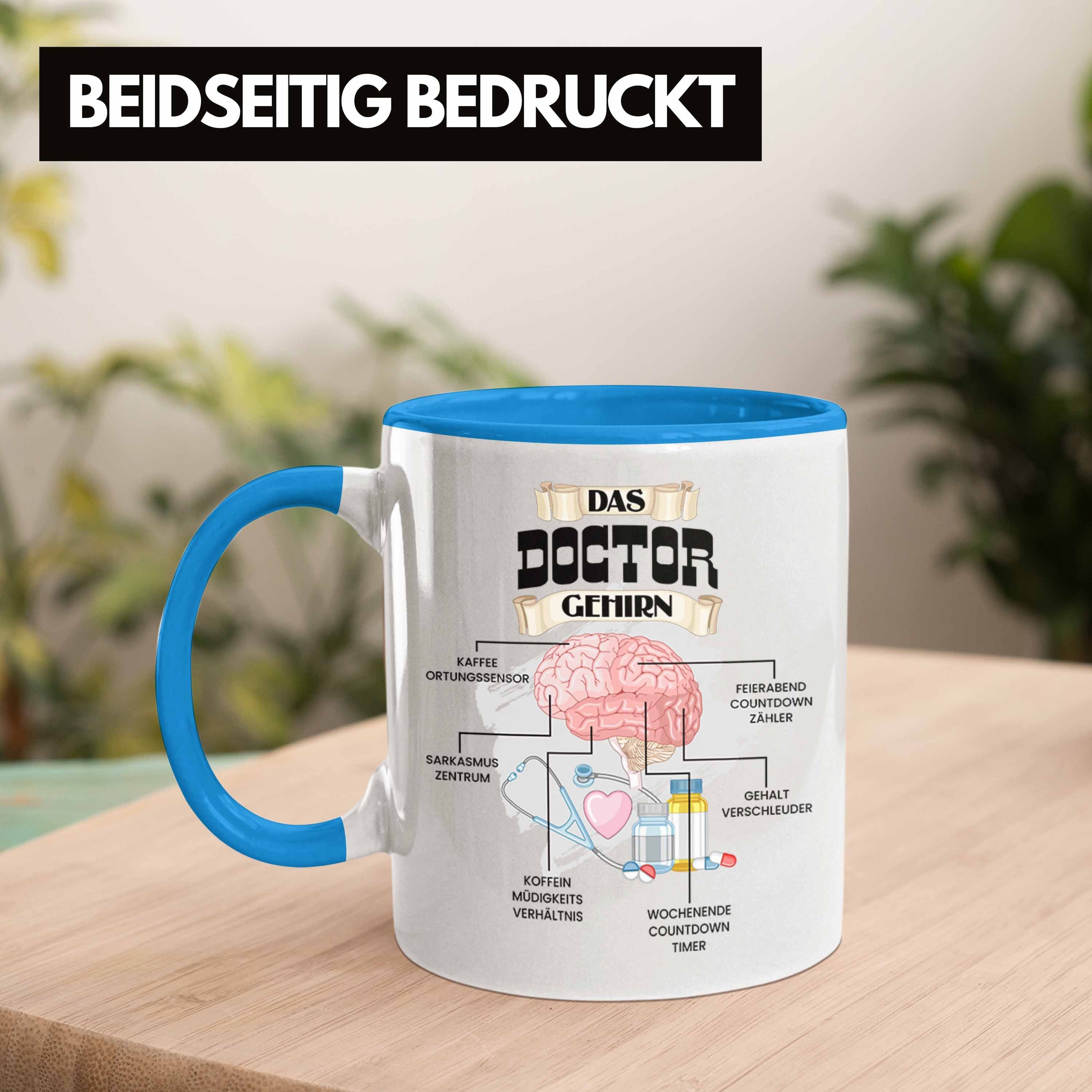 Krankenhaus Trendation Geschenk Tasse für Blau Doctor Tasse Lustiges Spr Doctor Trendation -