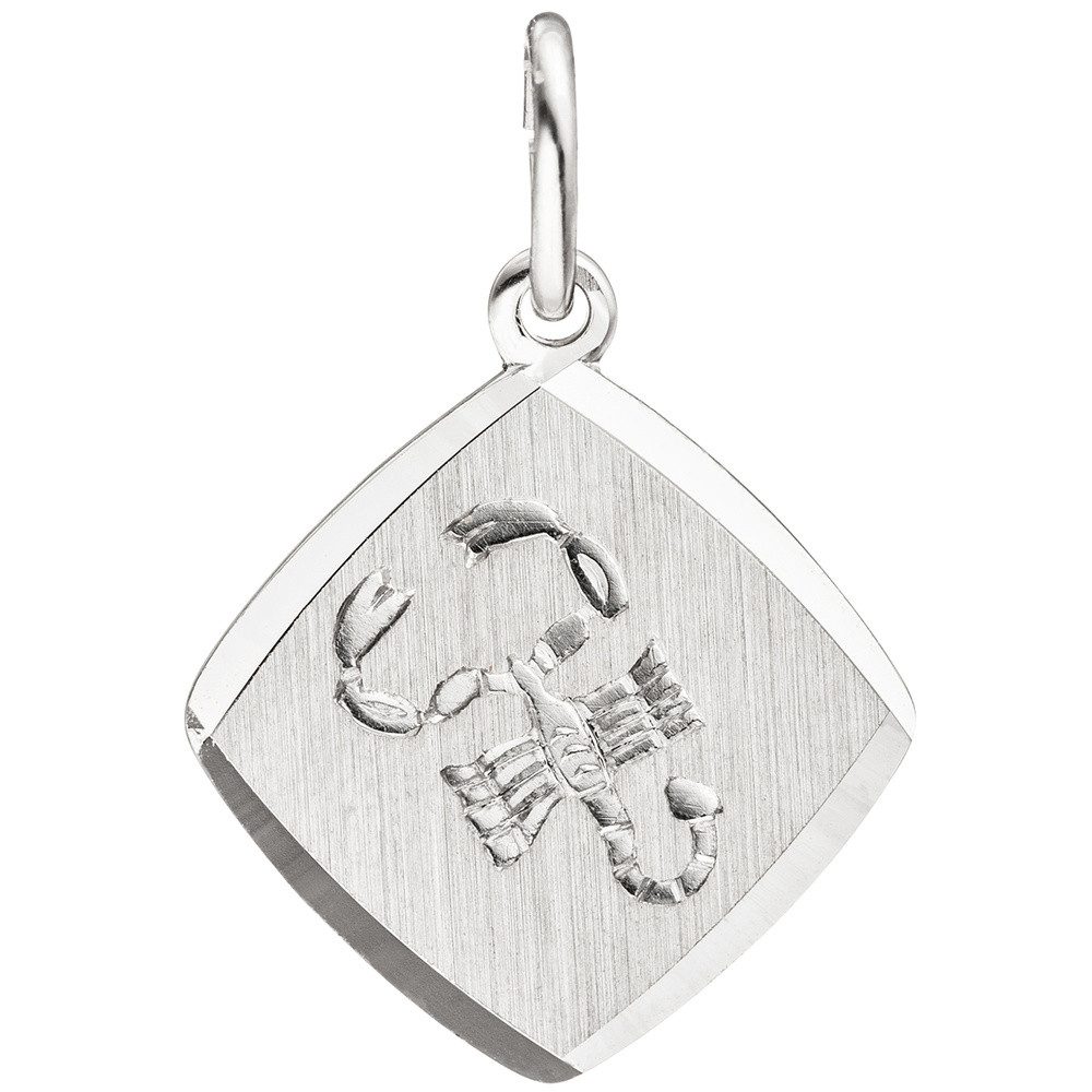 Kettenanhänger Sternzeichen Skorpion, Anhänger aus 925 Silber