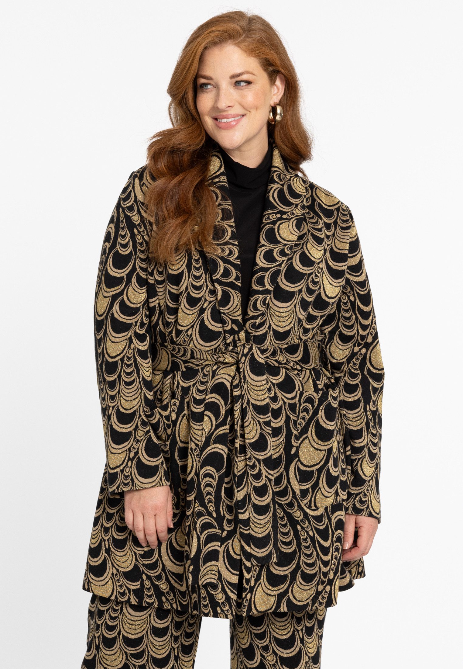 YOEK Langmantel Damen Jacke Große Größen