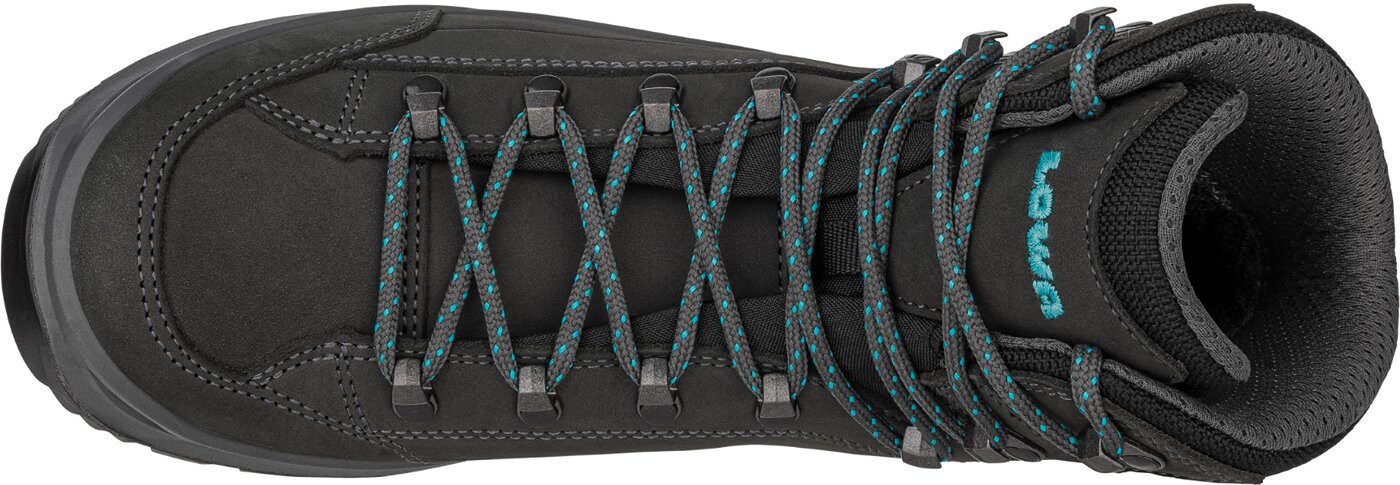 Lowa RENEGADE EVO GTX MID Ws W ASPHALT/TÜRKIS Trekkingschuh günstig online kaufen