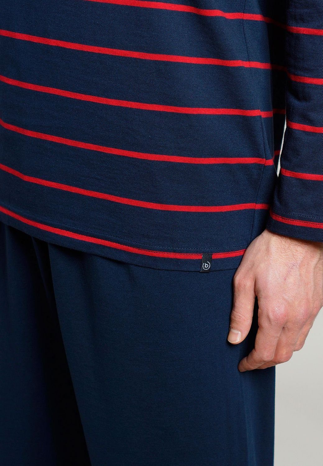 bugatti Pyjama Air Series (Set, 2 tlg) wärmeregulierend, bügelfrei, pflegeleicht, schnelltrocknend