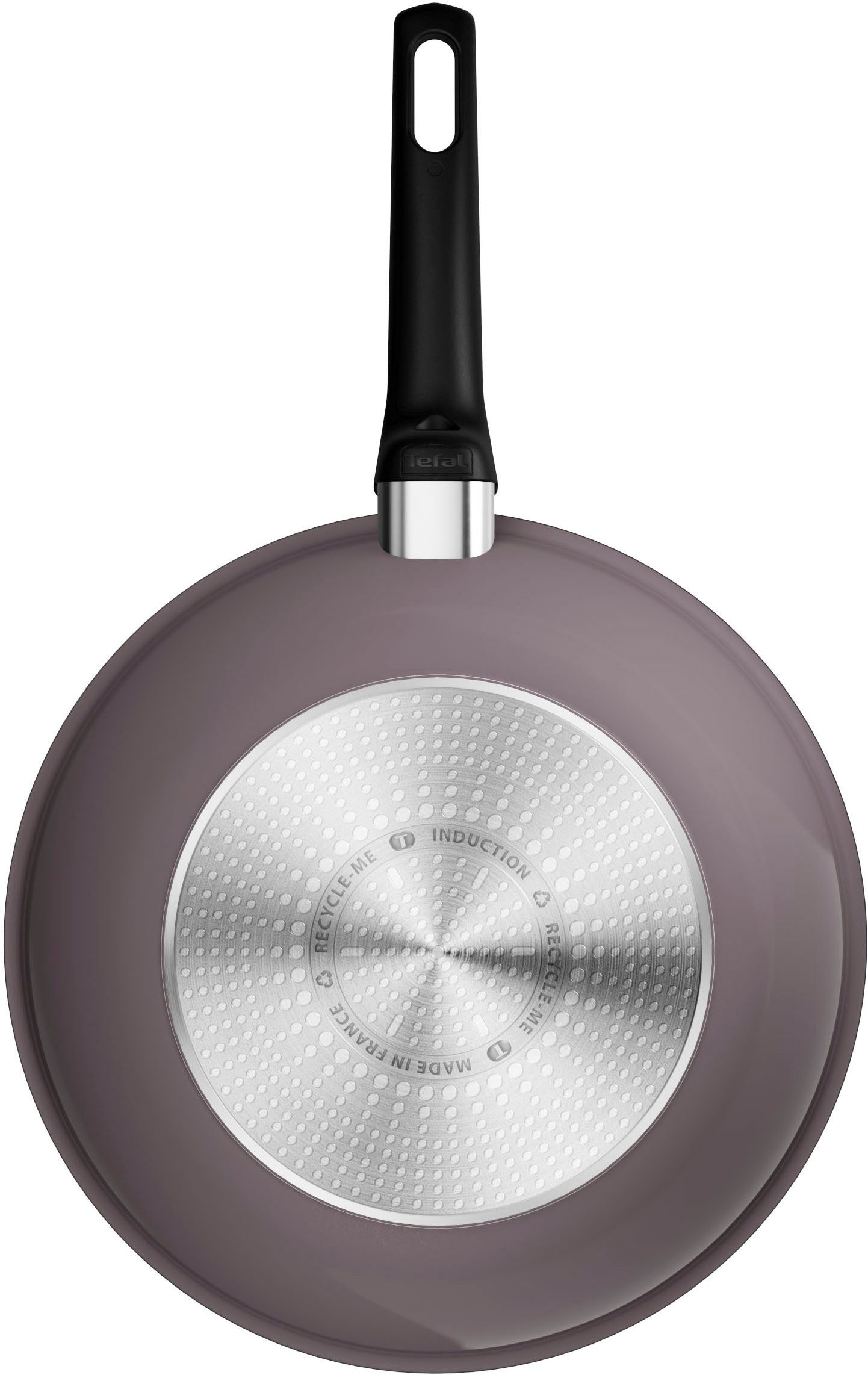 Tefal Wok Ceramic Control Grey, Aluminium (1-tlg), Keramikbeschichtung, Induktion, Thermo-Signal Temperaturanzeiger