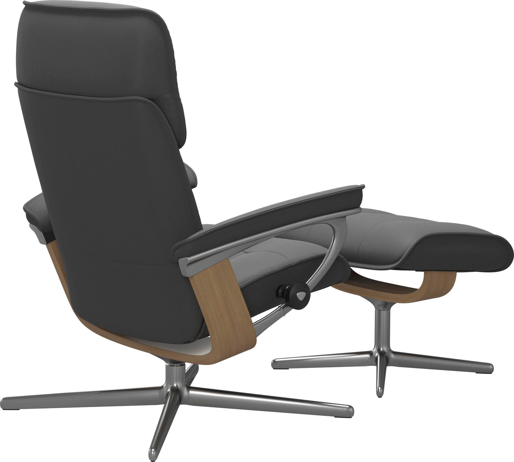 BATICK Eiche mit Holzakzent Größe Relaxsessel Base, grey Stressless® Admiral, L, Cross & M