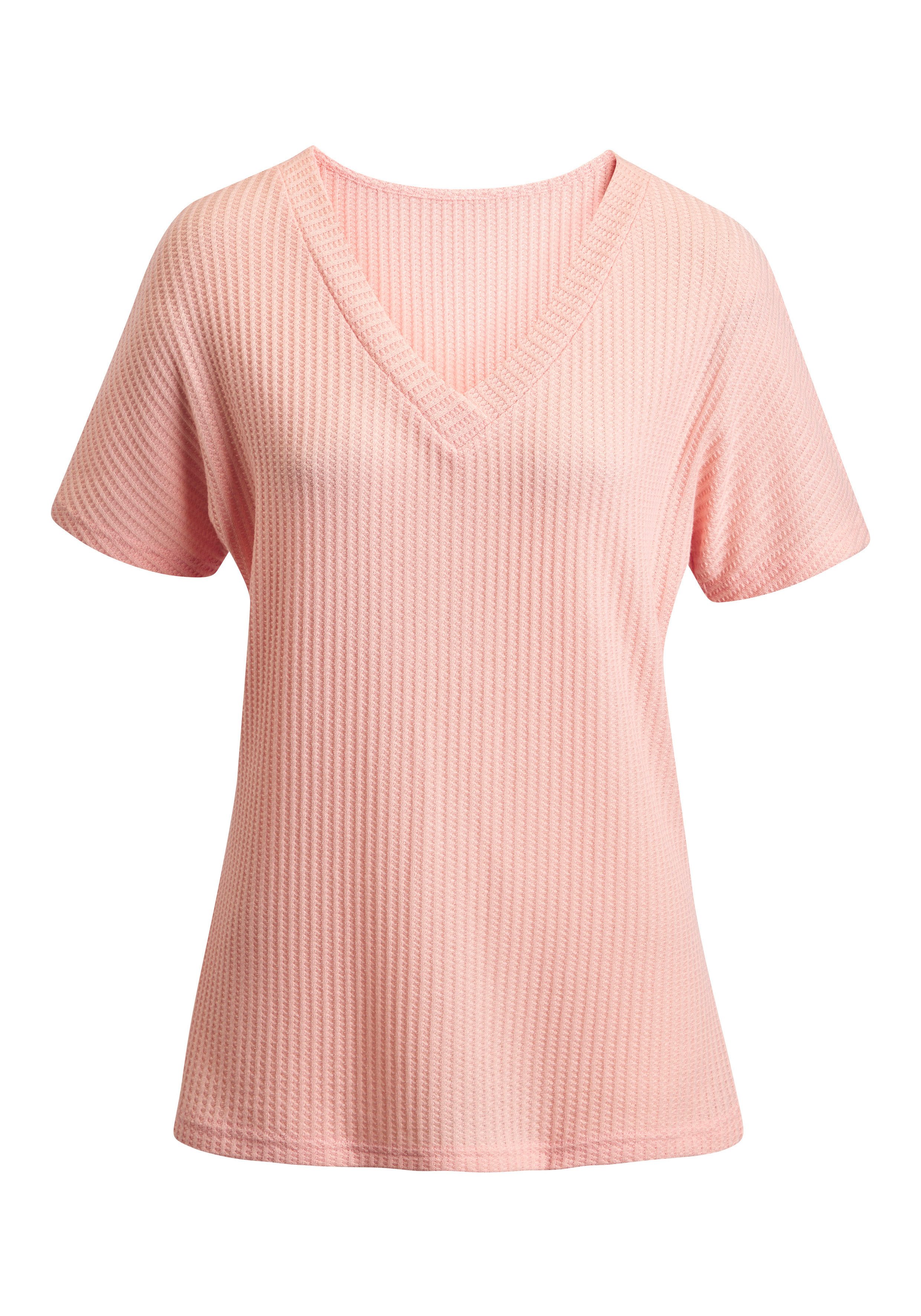 Vivance by Lascana T-Shirt aus strukturierter Piqué-Qualität aus bügelfreier Ware. € 22,99, (€ 22,99 pro 1 Stk).