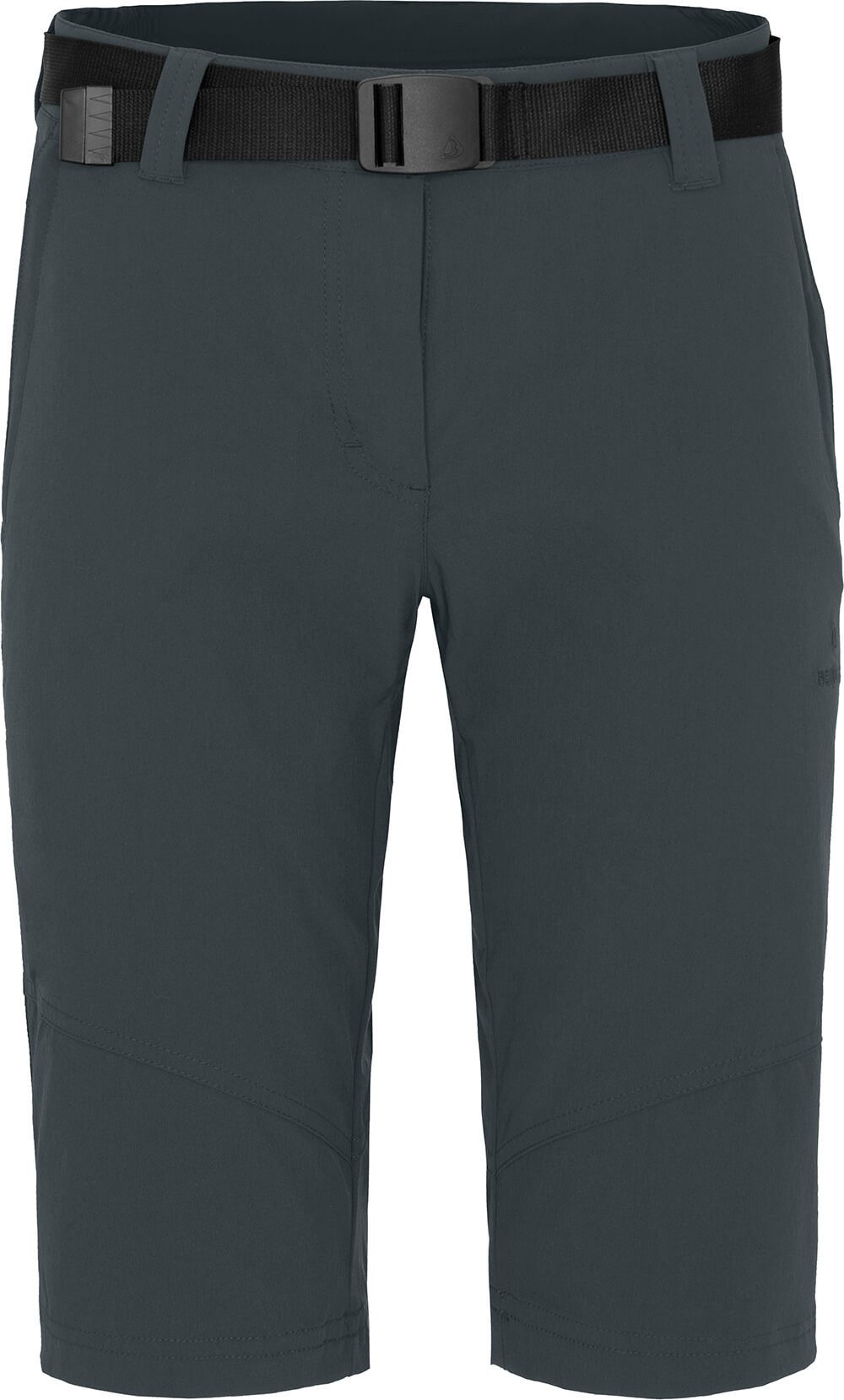 Bergson Outdoorhose HADAR Damen Wandershorts, vielseitig, pflegeleicht, Normalgrößen, dunkel gr