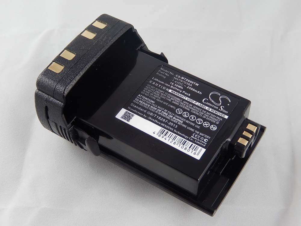 vhbw kompatibel mit Motorola APX6000, APX7000, APX8000 Akku Li-Ion 2500 mAh (7,4 V)