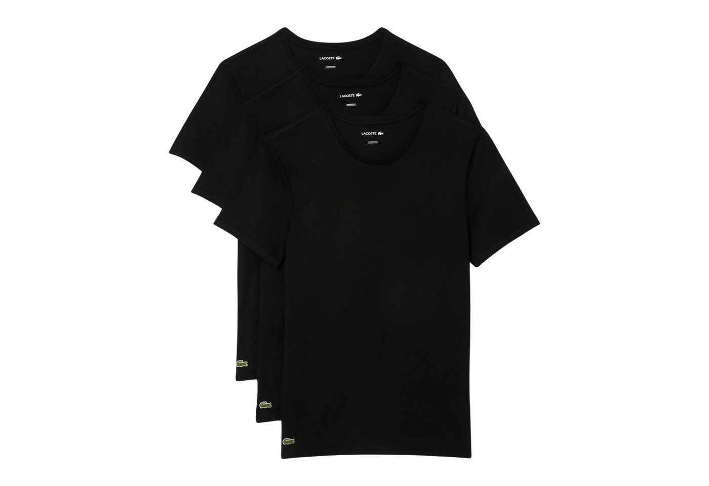 Lacoste Funktionsshirt Herren Lounge Shirt 3er Pack (3 Stück, Pack)