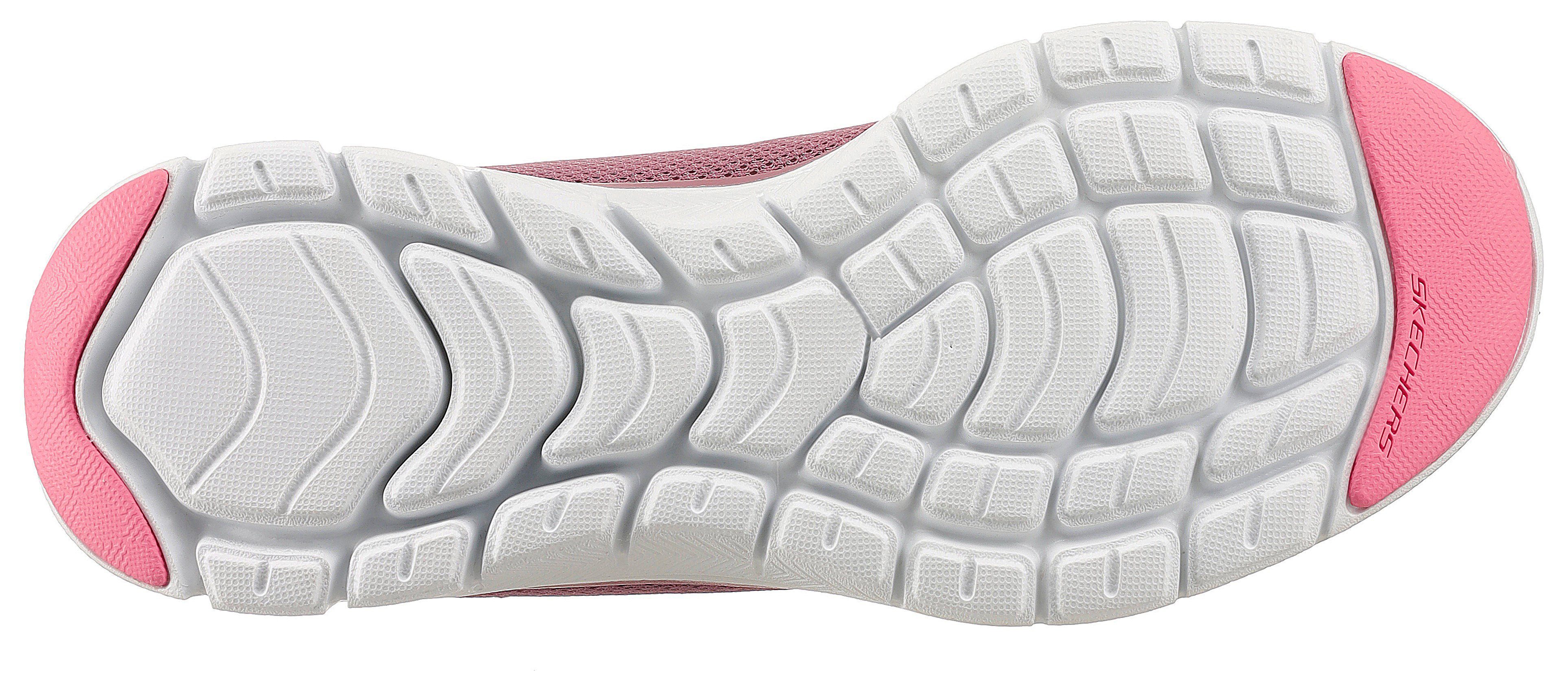 mit Sneaker VIEW BRILLINAT Air-Cooled APPEAL Skechers Foam 4.0 Ausstattung Memory FLEX mauve-rosa