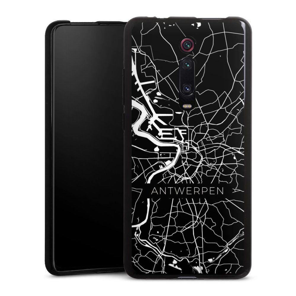 DeinDesign Handyhülle Antwerpen Map, Hülle Belgien Landkarte Stadt