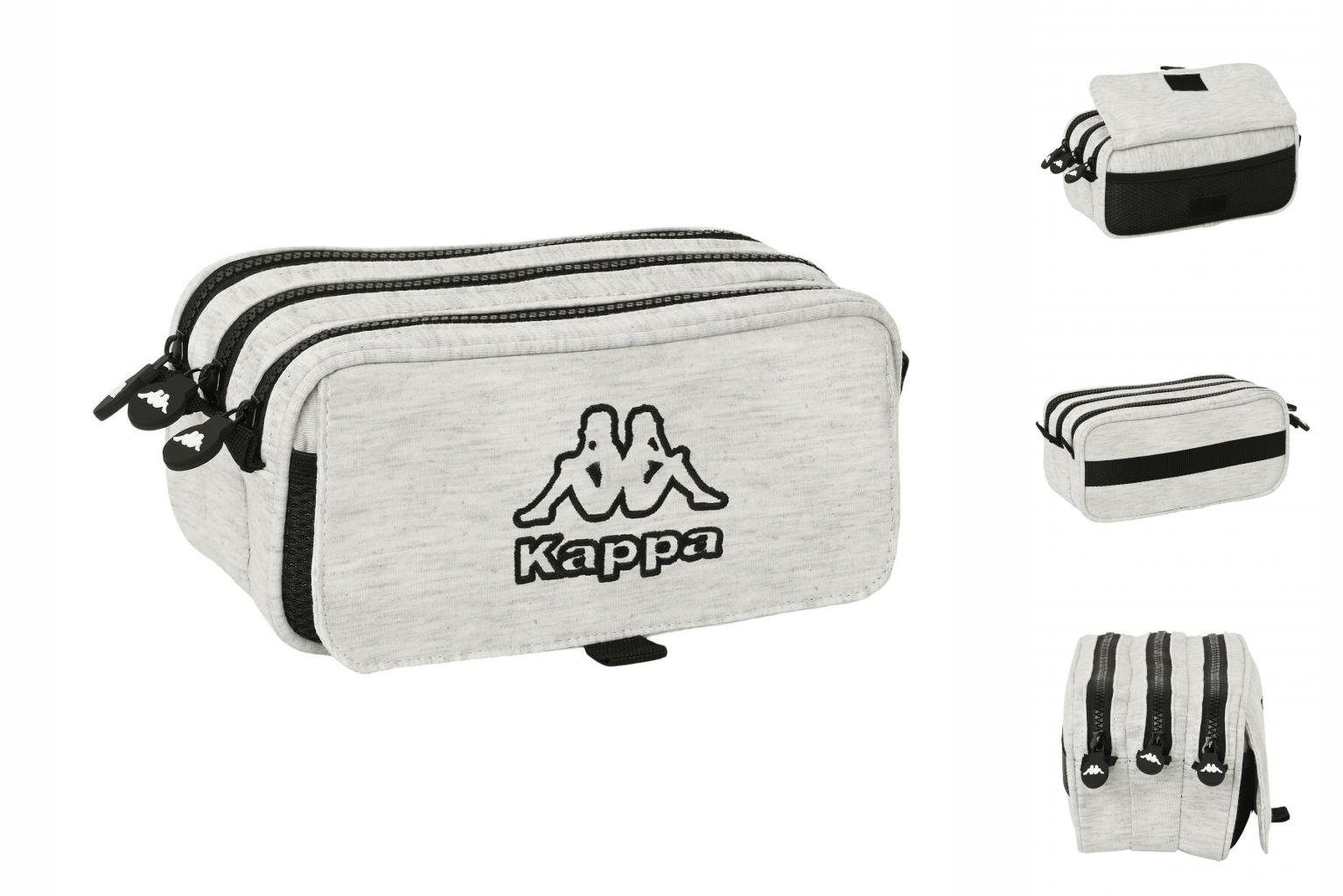 Kappa Federtasche Dreifaches Mehrzweck-Etui Kappa Grey knit Grau 21,5 x 10 x 8 cm