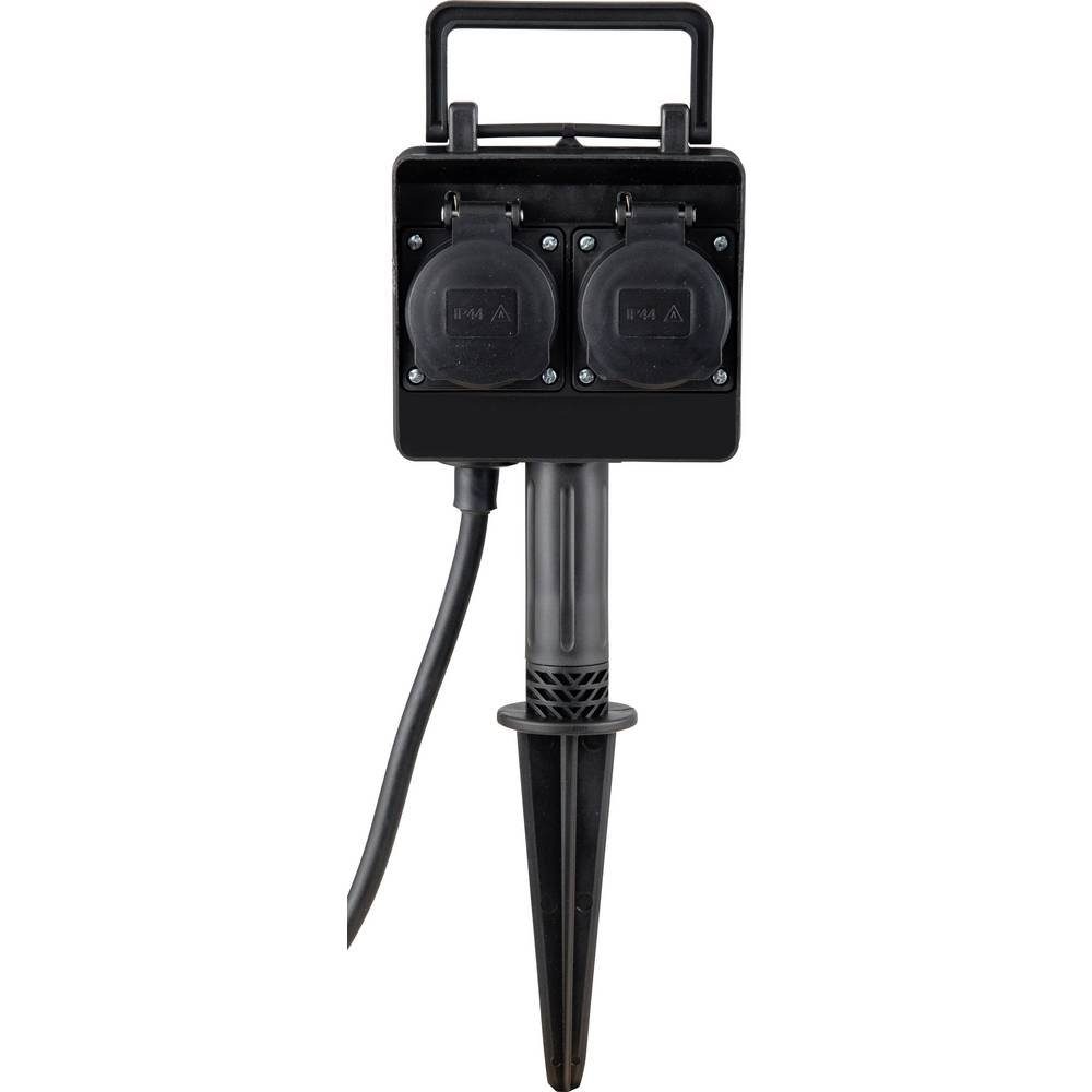 HEITRONIC Gartensteckdose Steckdosen-Verteiler 35468