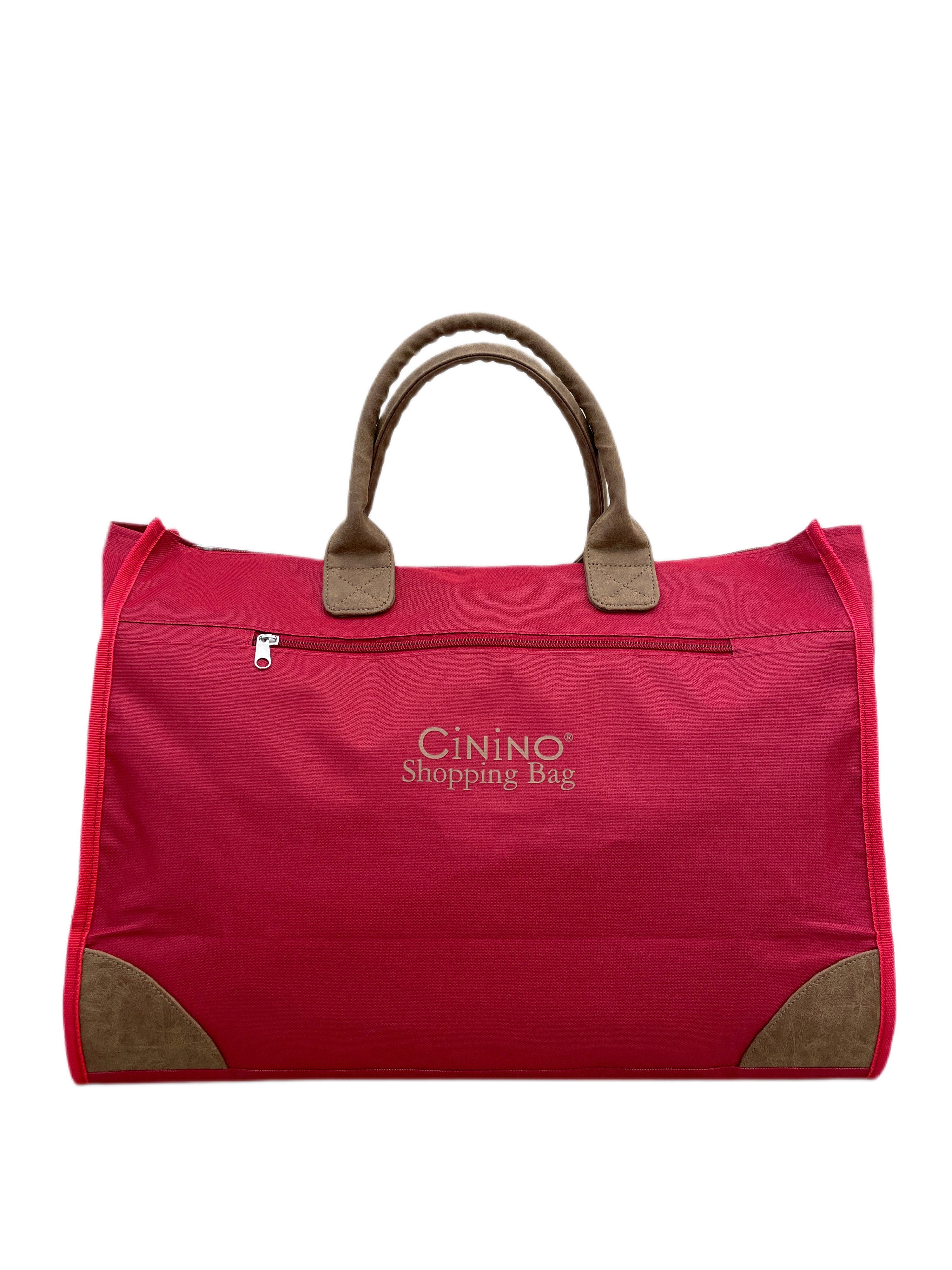 Cinino Handtasche Shopping Bag, Shopping Bag Einkaufstasche aus robustem Nylon Shopper