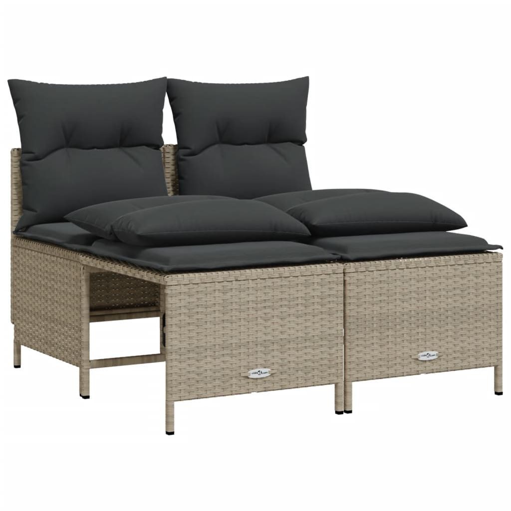 vidaXL Gartenlounge-Set 4-tlg. Garten-Sofagarnitur mit Kissen günstig online kaufen
