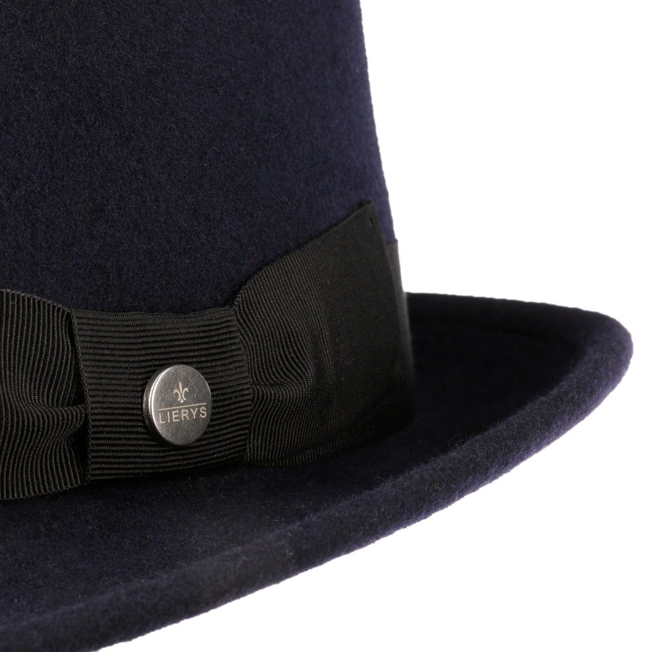 Lierys Fedora (1-St) Fedora mit Ripsband, Made in Italy