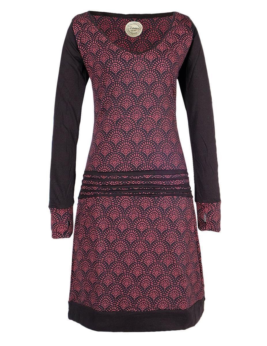 Vishes Jerseykleid Leichtes JerseykleidLangarm Kleider Sweatkleid günstig online kaufen