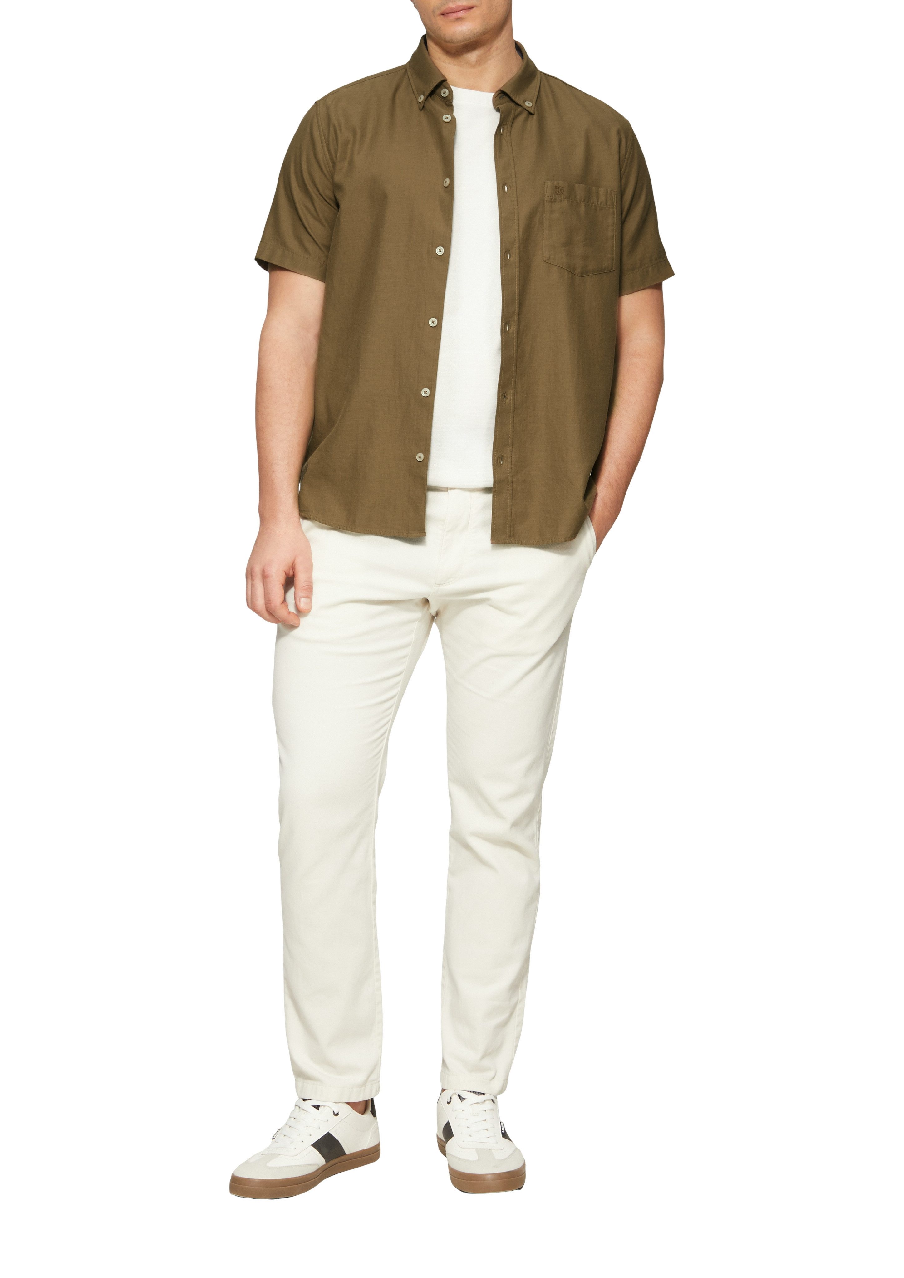 s.Oliver Kurzarmhemd mit Logo Stickerei günstig online kaufen