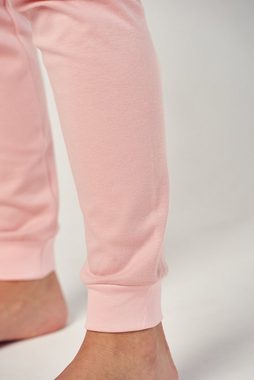Mademoiselle Sommeil Pyjama langer Damen Schlafanzug mit Rosendruck (2 tlg) in Interlock-Jersey Qualität