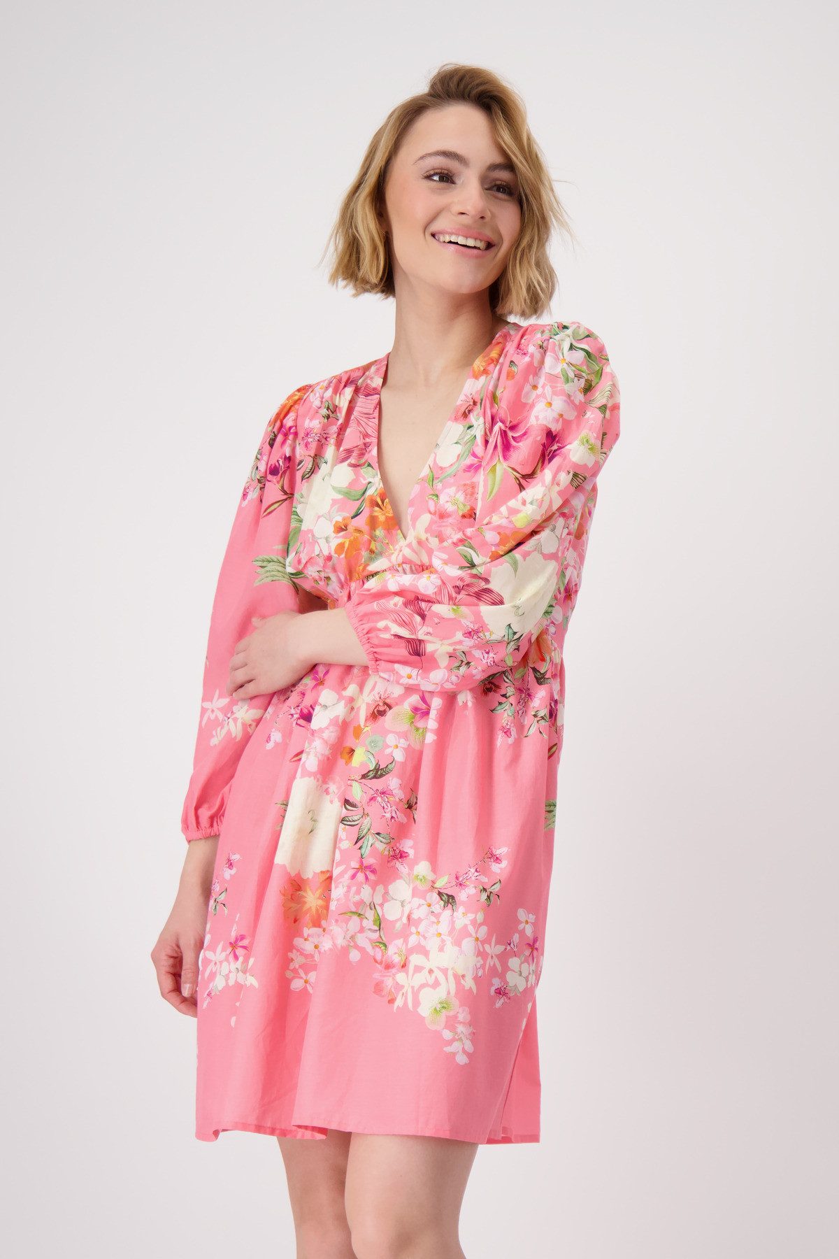 Monari Druckkleid mit Blumenmuster günstig online kaufen