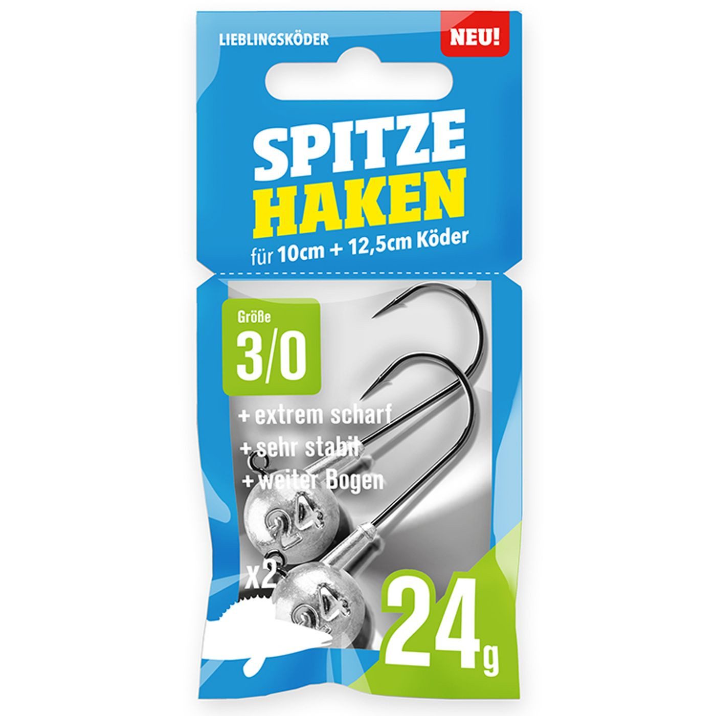 Lieblingsköder Jighaken Lieblingsköder Spitze Haken 3/0 - 2 Jigköpfe